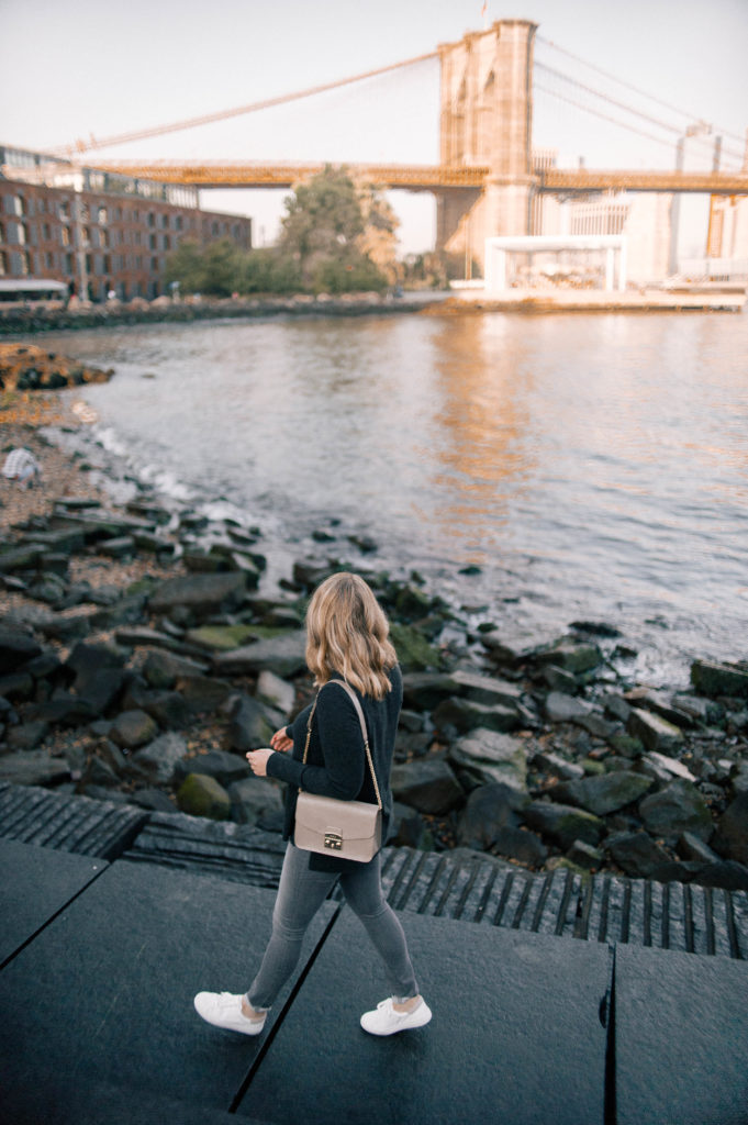 Meghan Donovan of wit & whimsy wears a monochrome Fall look