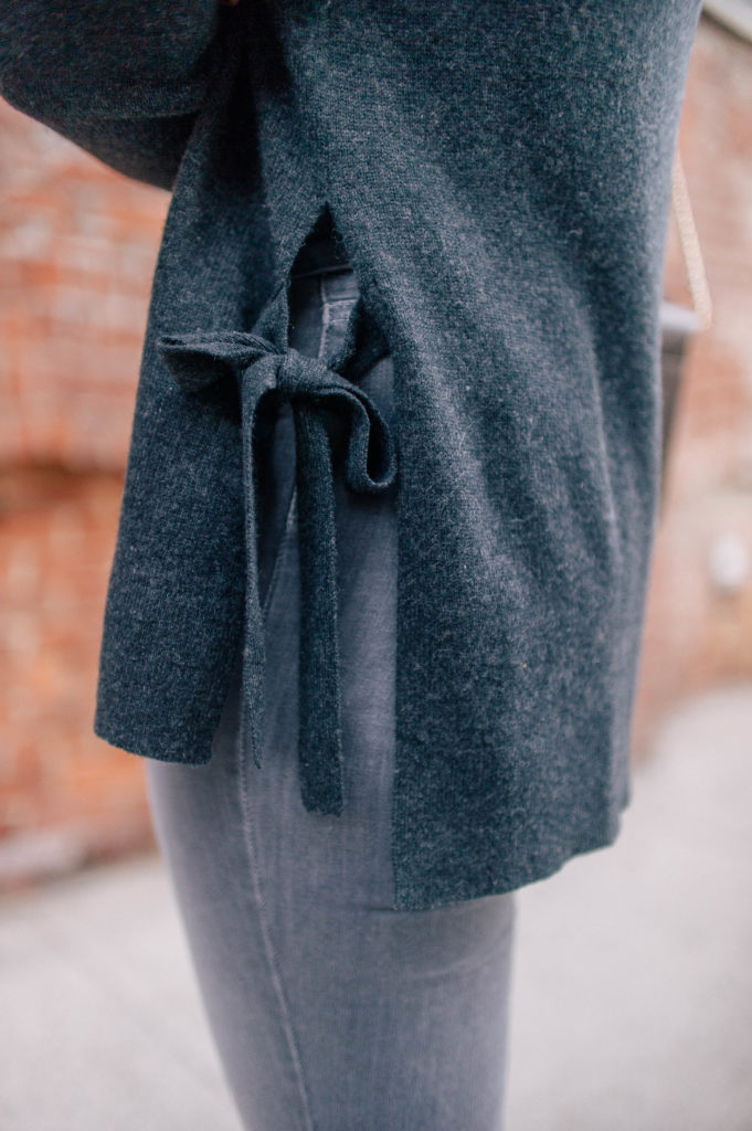 Meghan Donovan of wit & whimsy wears a monochrome Fall look