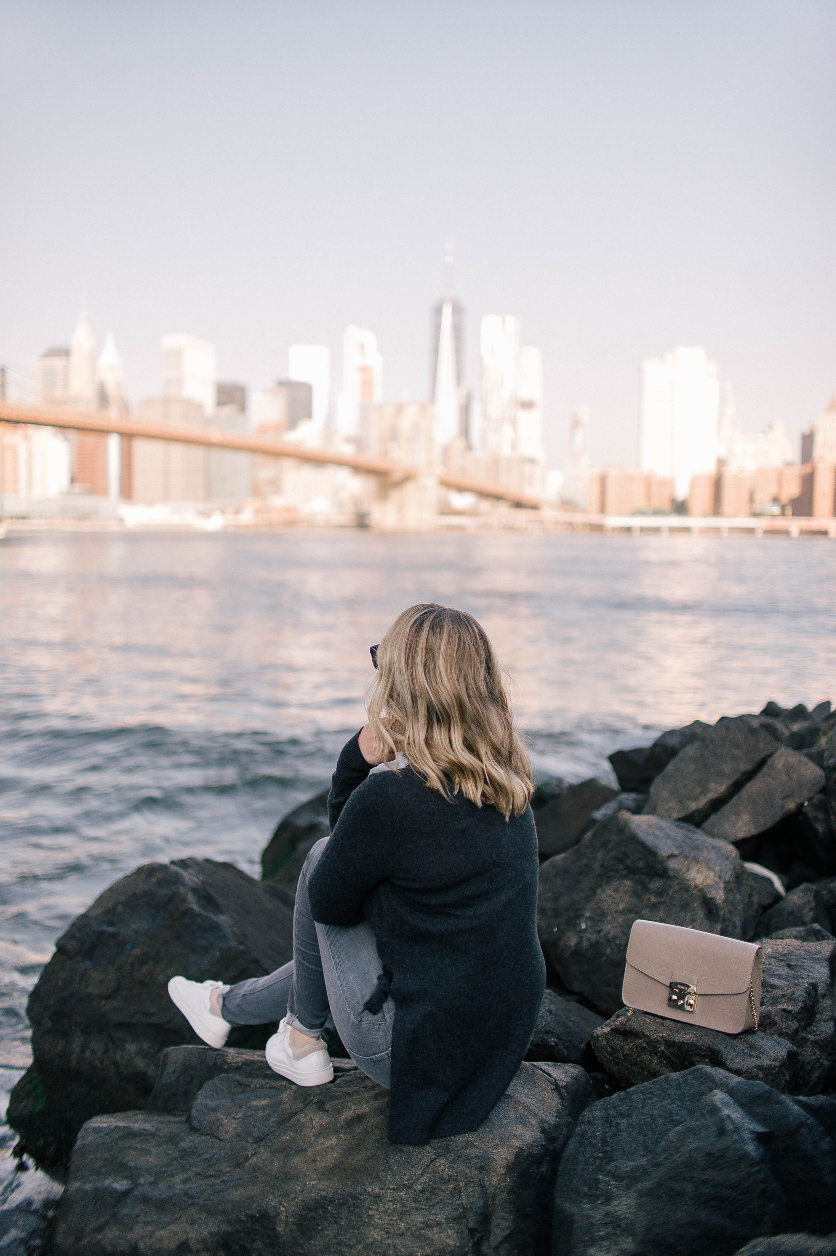 Meghan Donovan of wit & whimsy wears a monochrome Fall look