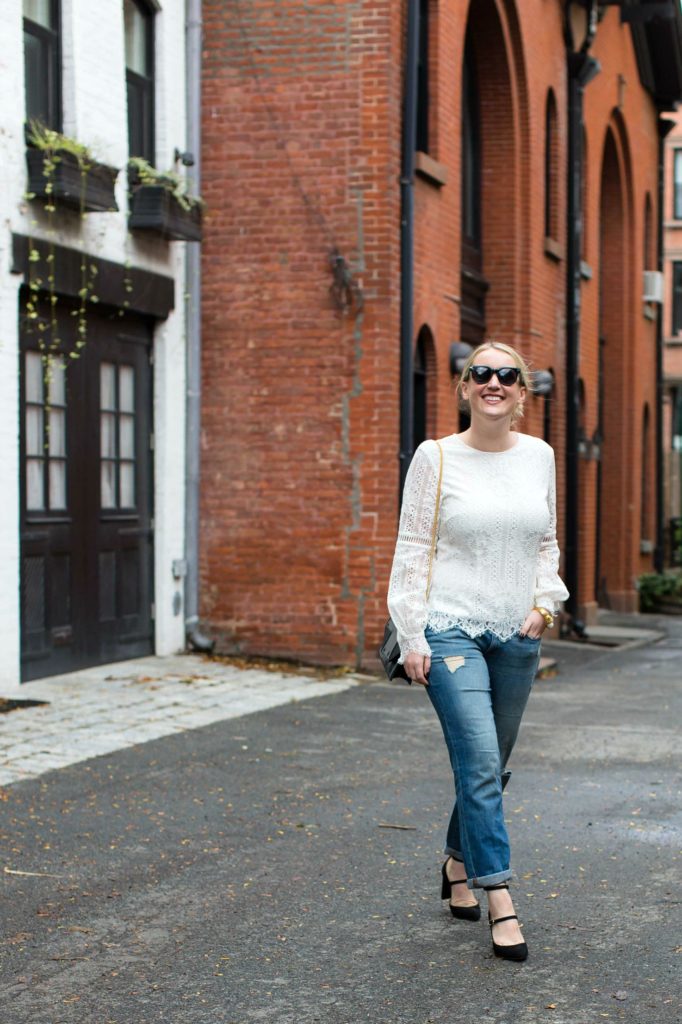 Boyfriend Jeans + Mary Janes