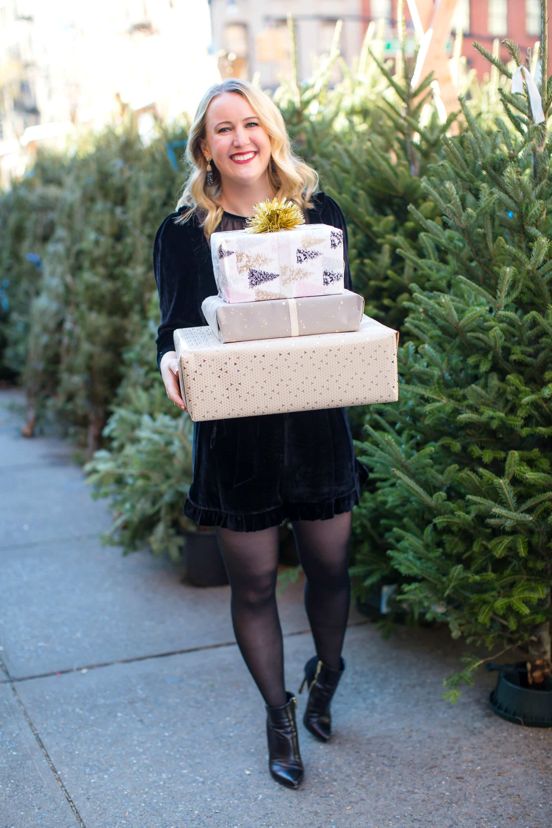 A Holiday Ready Velvet Romper I Meghan Donovan of wit & whimsy