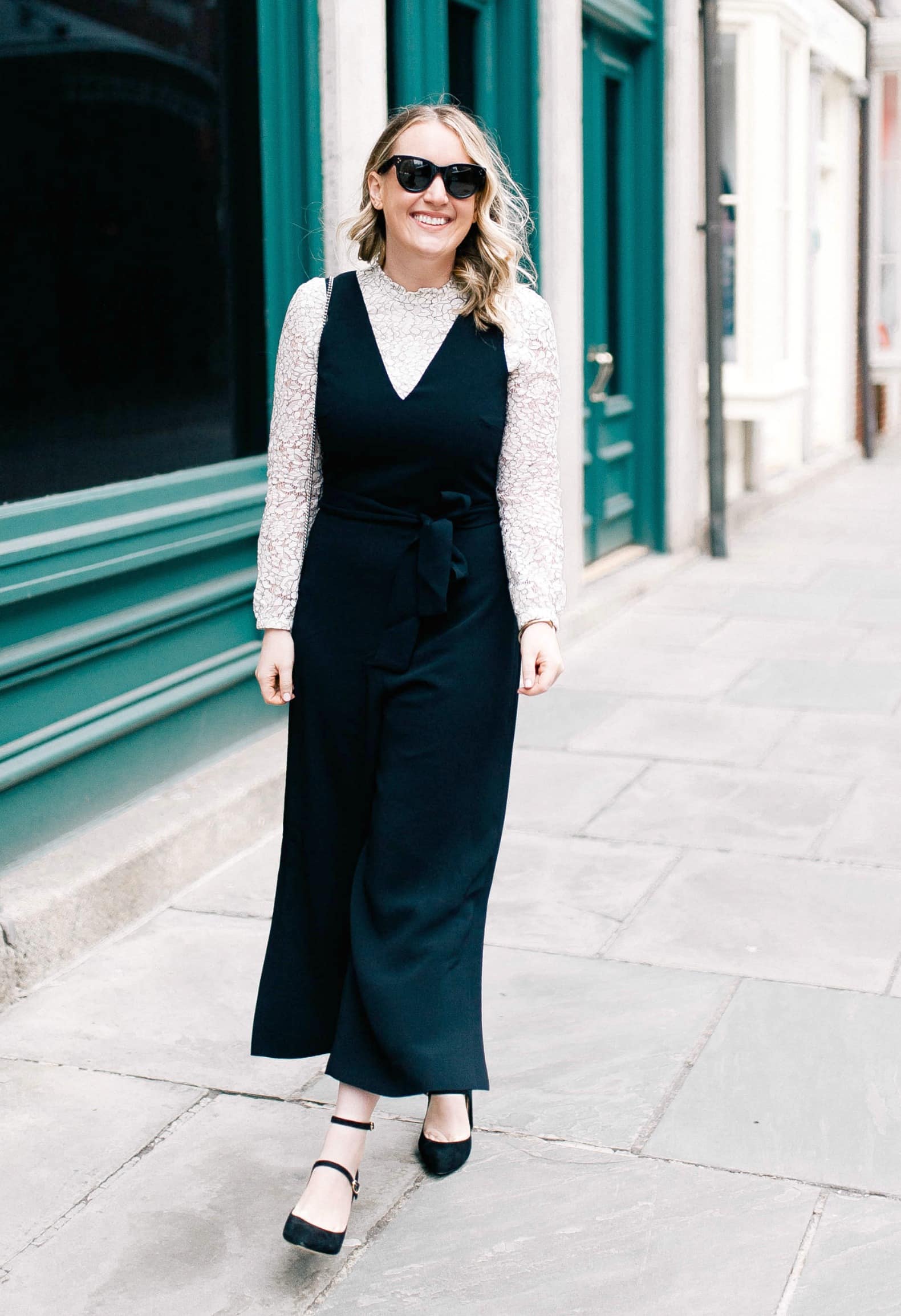 Club Monaco Jumpsuit on Meghan Donovan of wit & whimsy