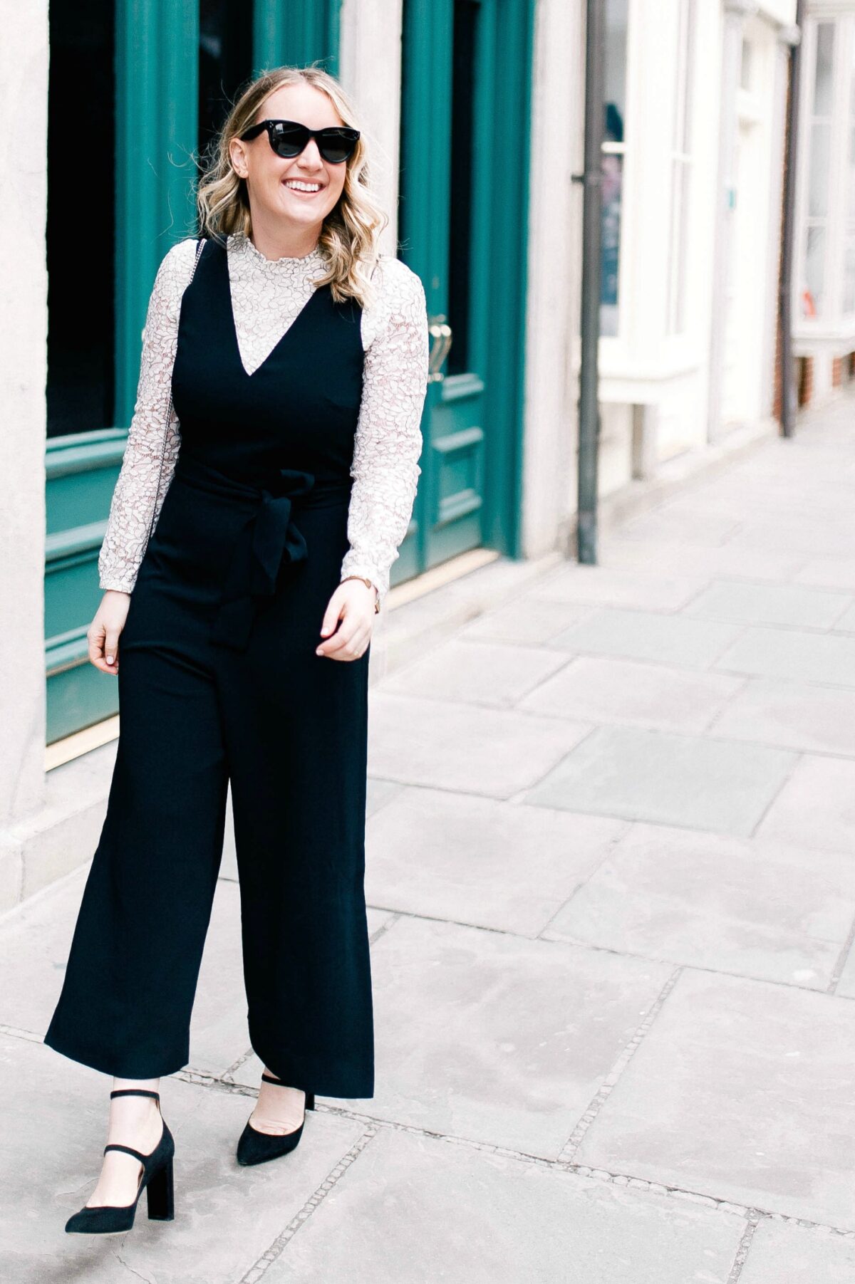 Club Monaco Jumpsuit on Meghan Donovan of wit & whimsy