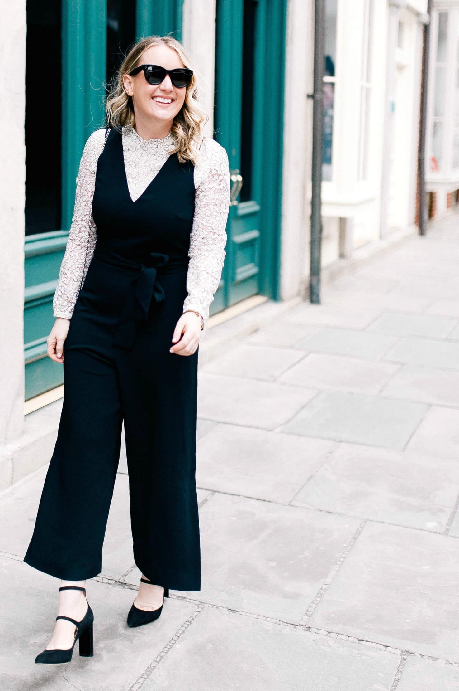 Club Monaco Jumpsuit on Meghan Donovan of wit & whimsy