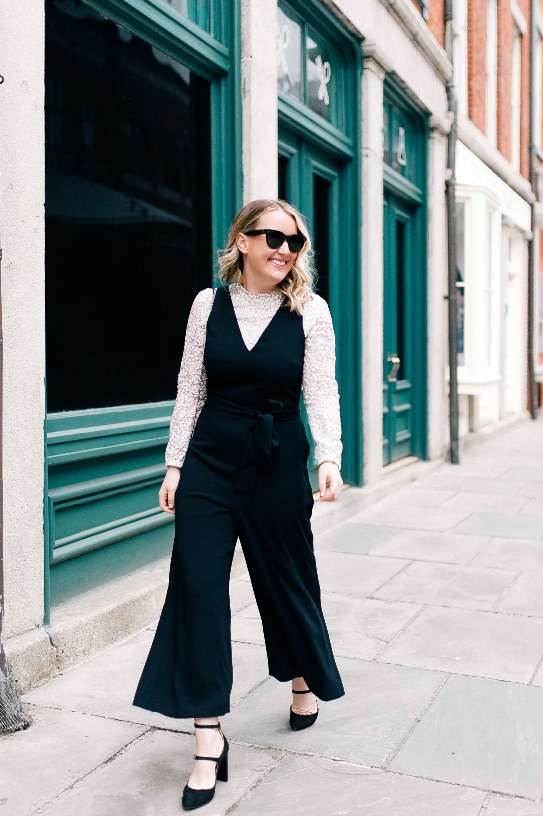 Club Monaco Jumpsuit on Meghan Donovan of wit & whimsy