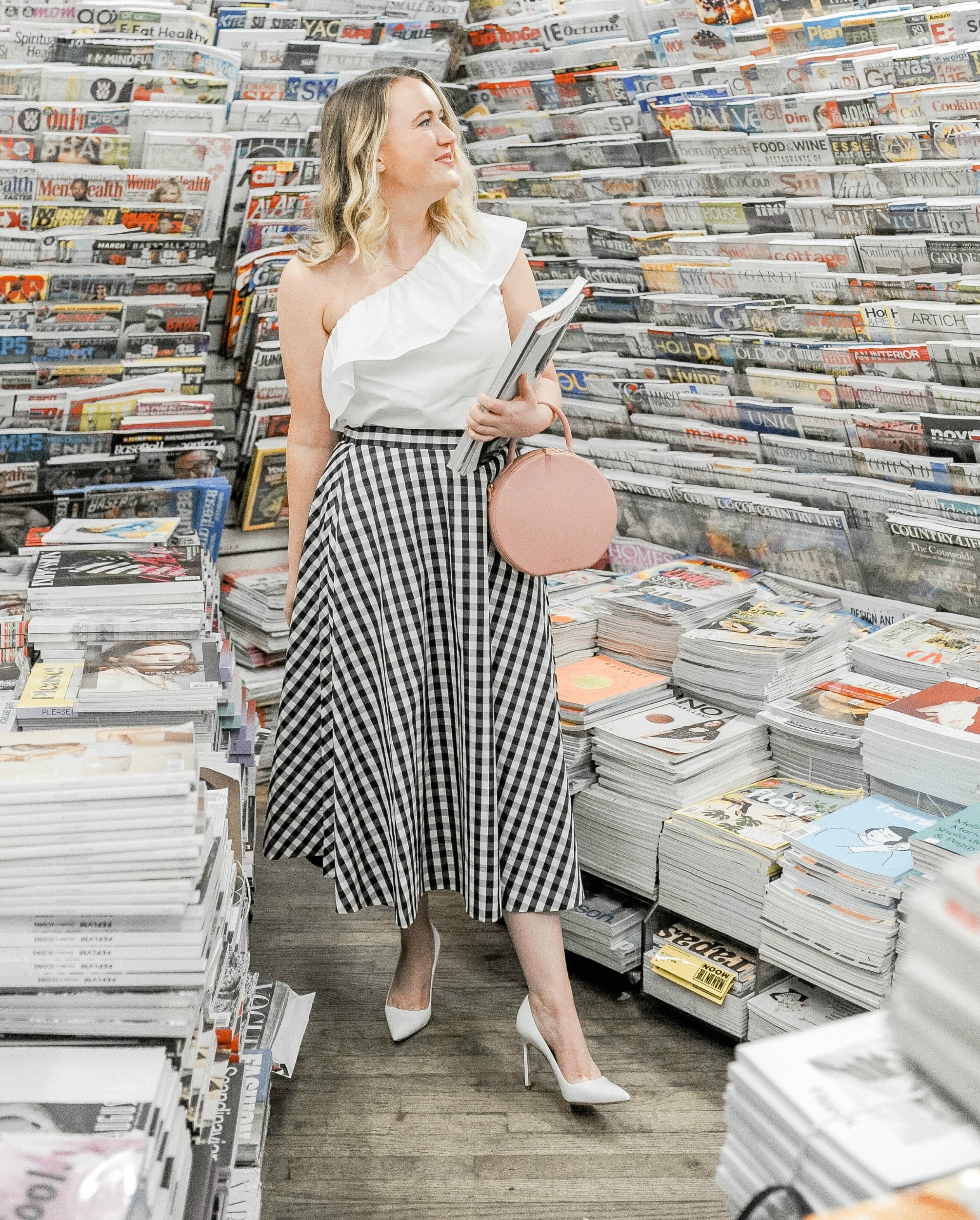 Meghan Donovan in a Kate Spade Gingham Skirt I wit & whimsy