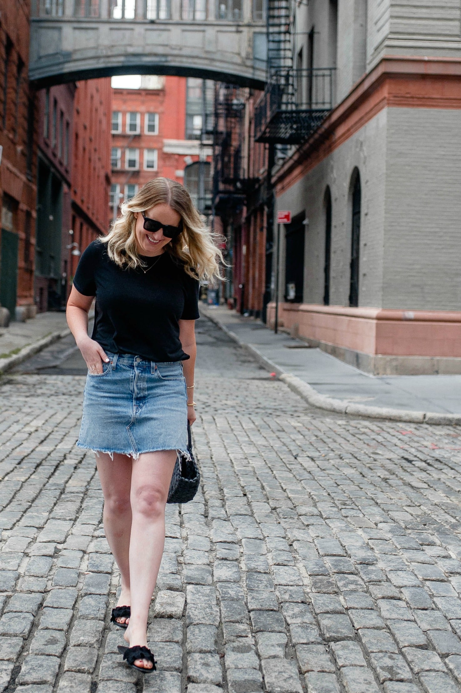 Bodysuit + Denim Skirt I wit & whimsy