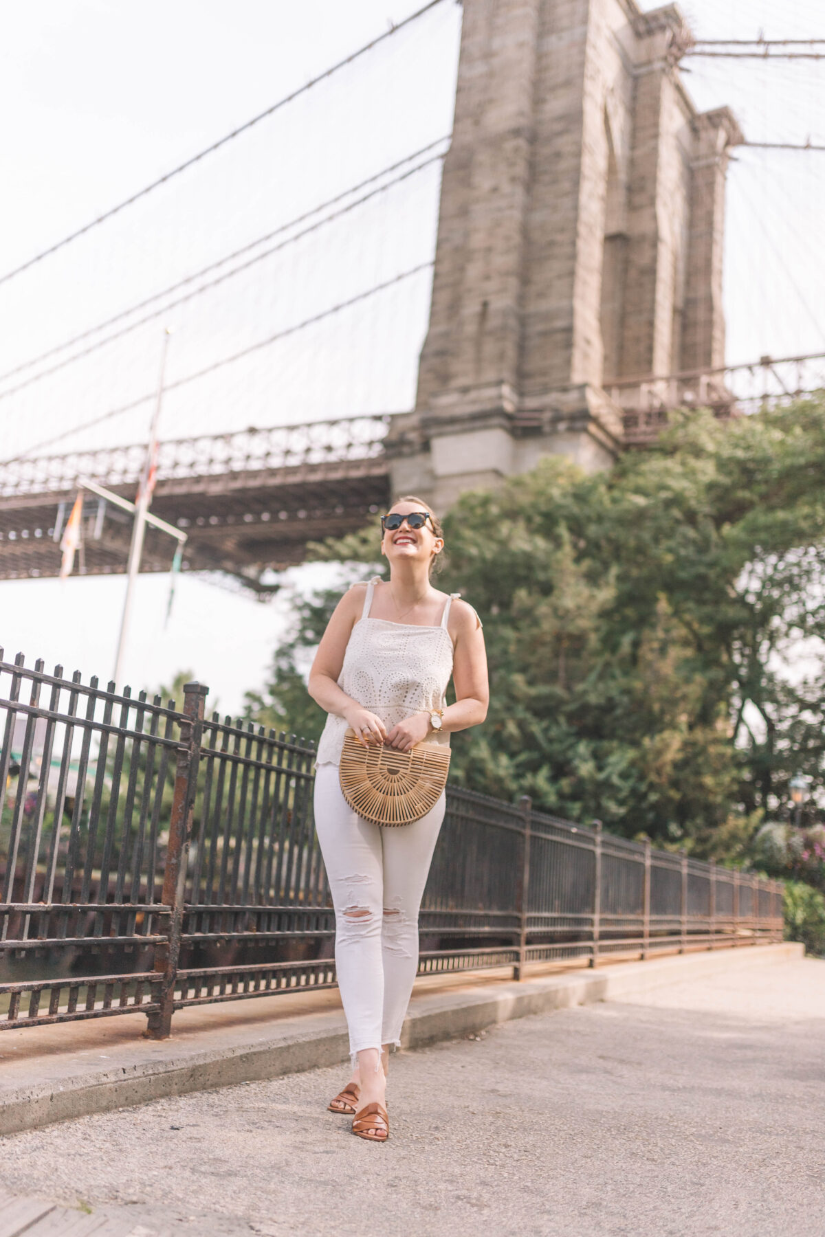 All White + Eyelet Warm Weather Vacation Looks