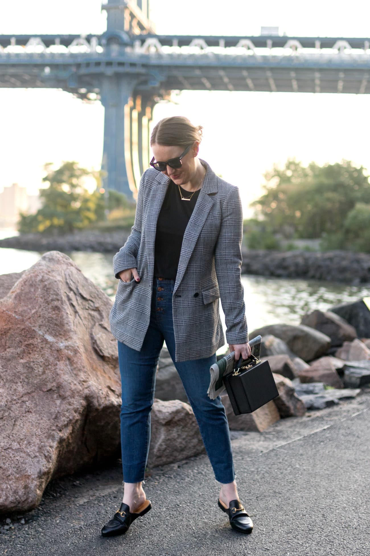 Plaid Blazer Loafers style Plaid Blazer + Loafers I wit & whimsy