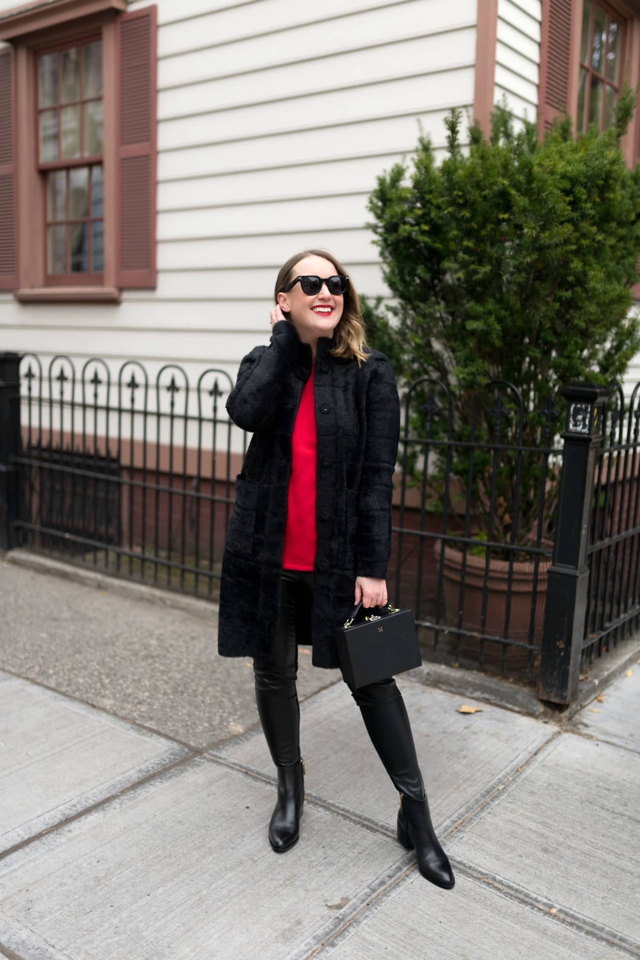 Leather Leggings Four Ways for the Holidays