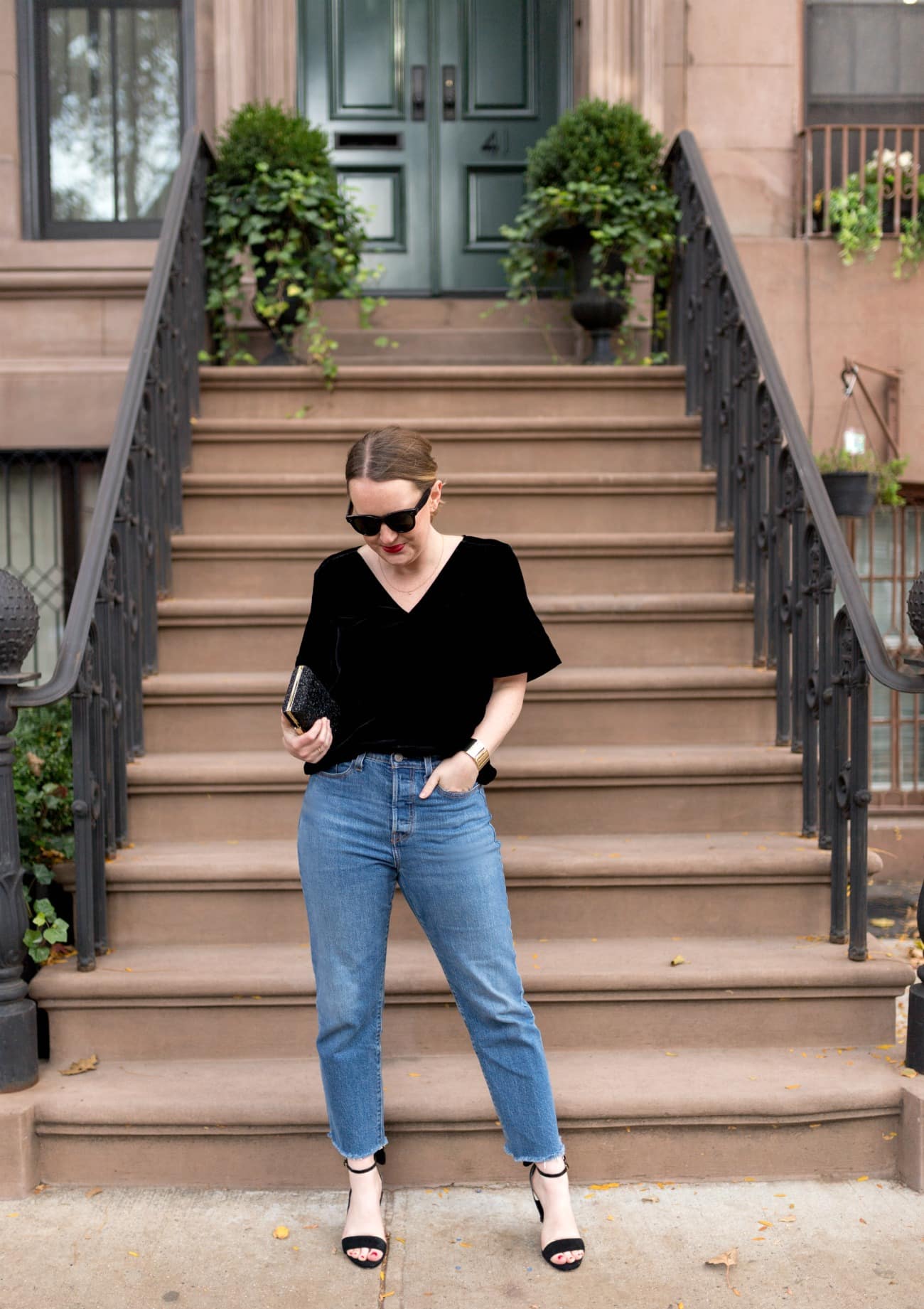 Casual Holiday Party Tops + Festive Accessories