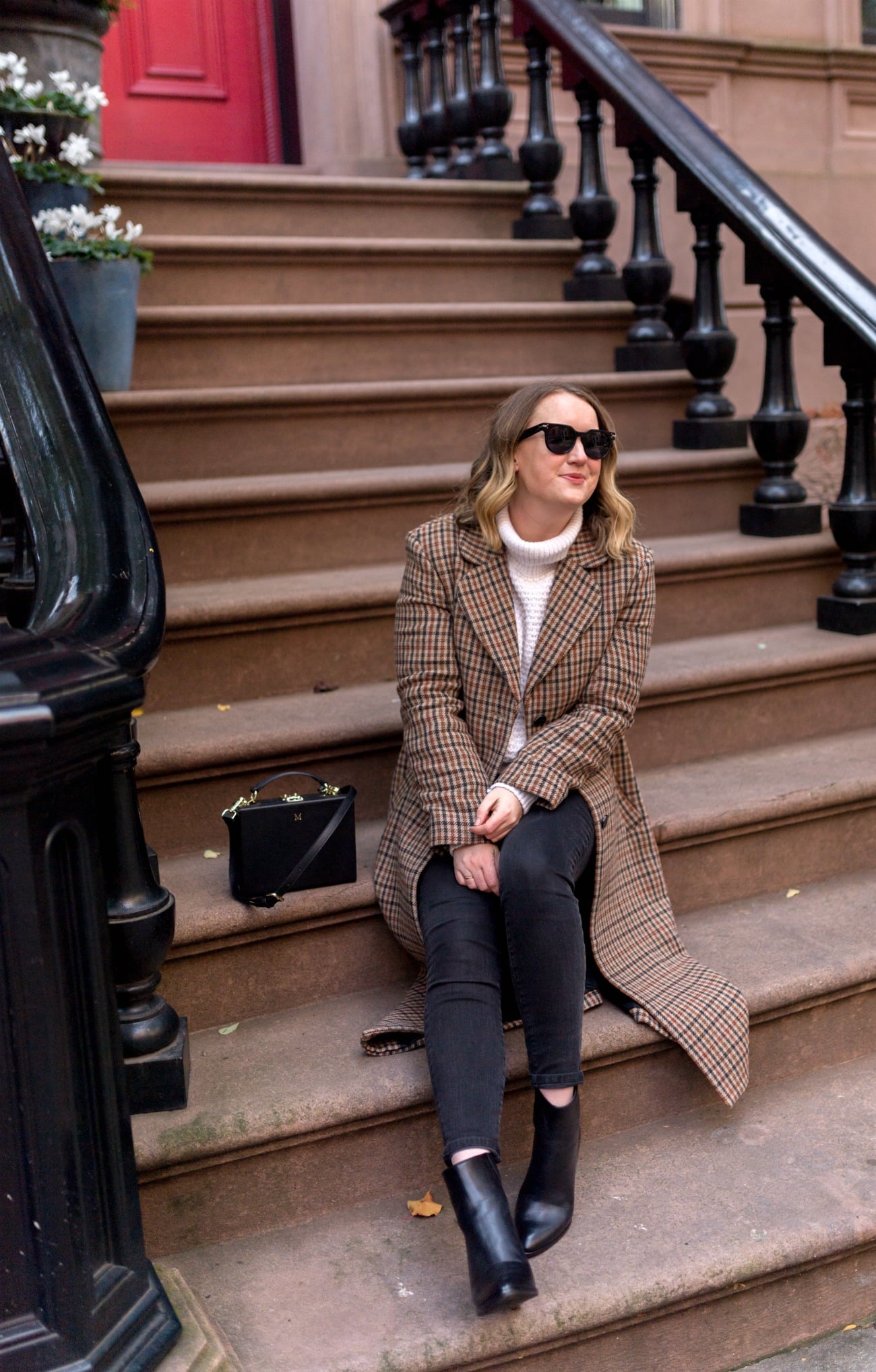 Plaid Coat and Booties I wit & whimsy