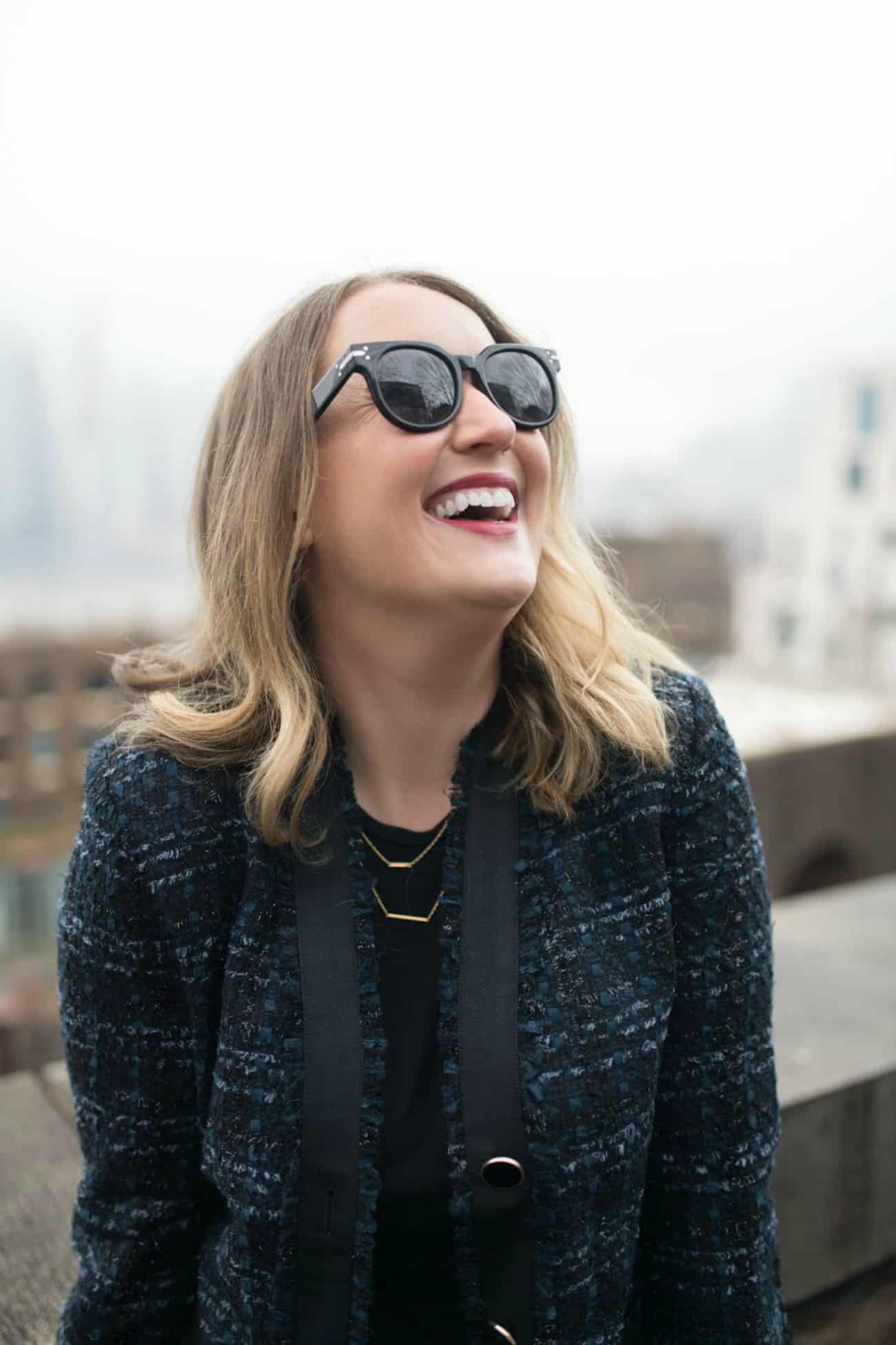 Meghan smiling