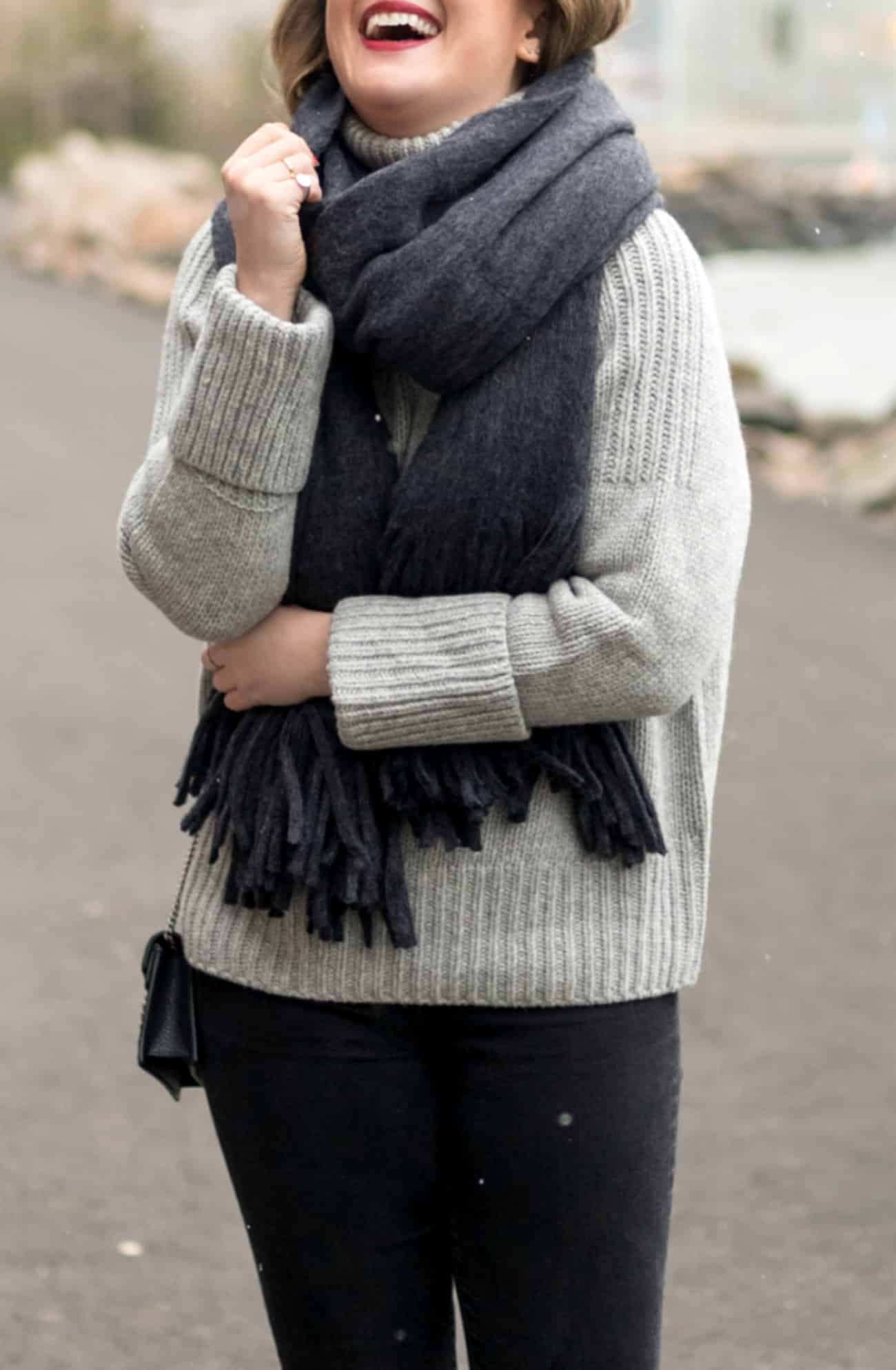 Gray Neutral Outfit for winter