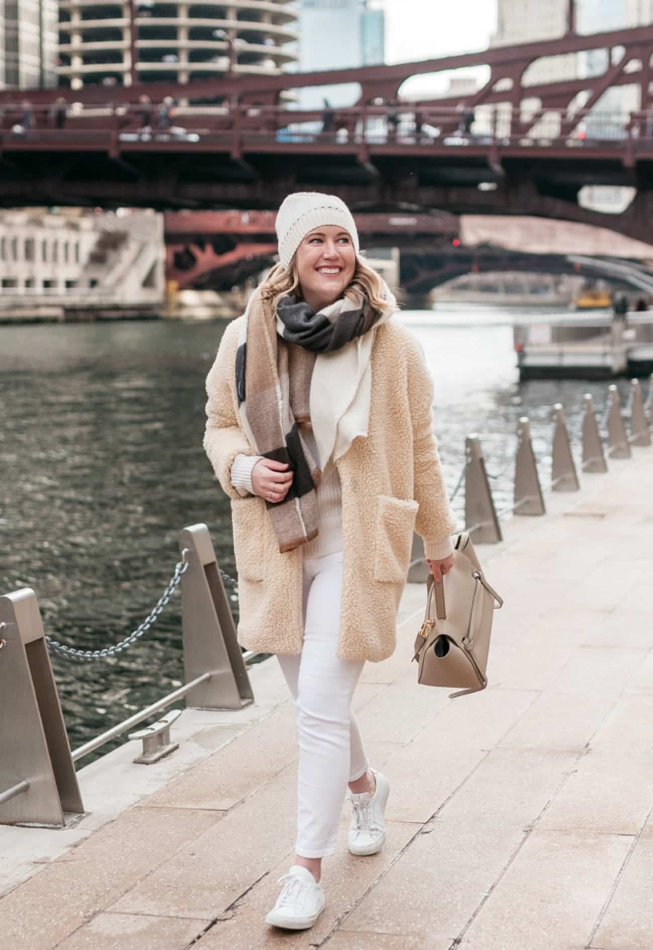 Teddy coat winter neutral