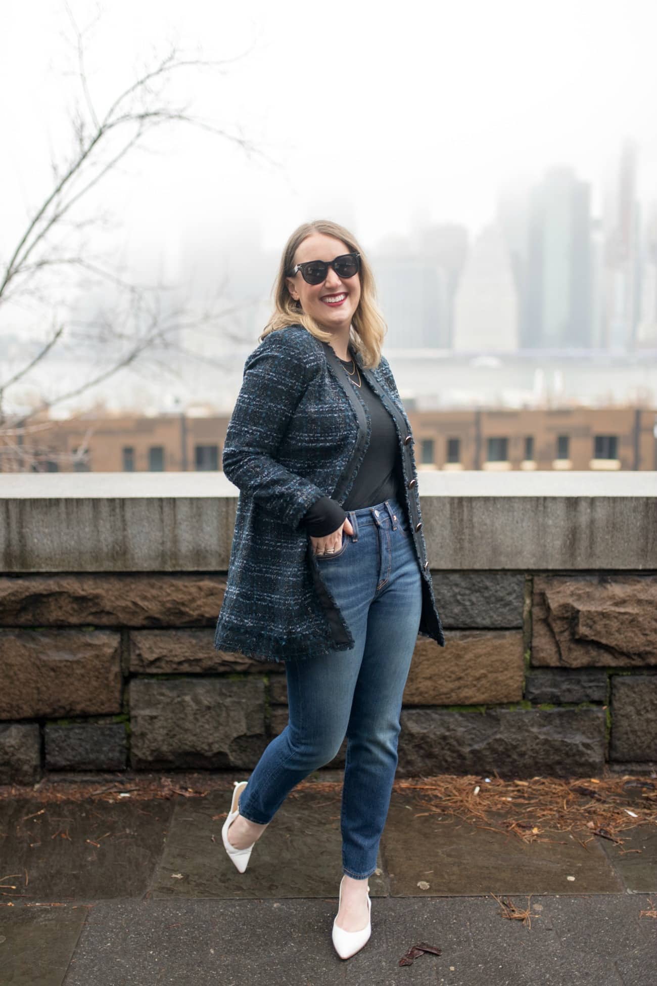 Tweed Jacket Styled I wit & whimsy
