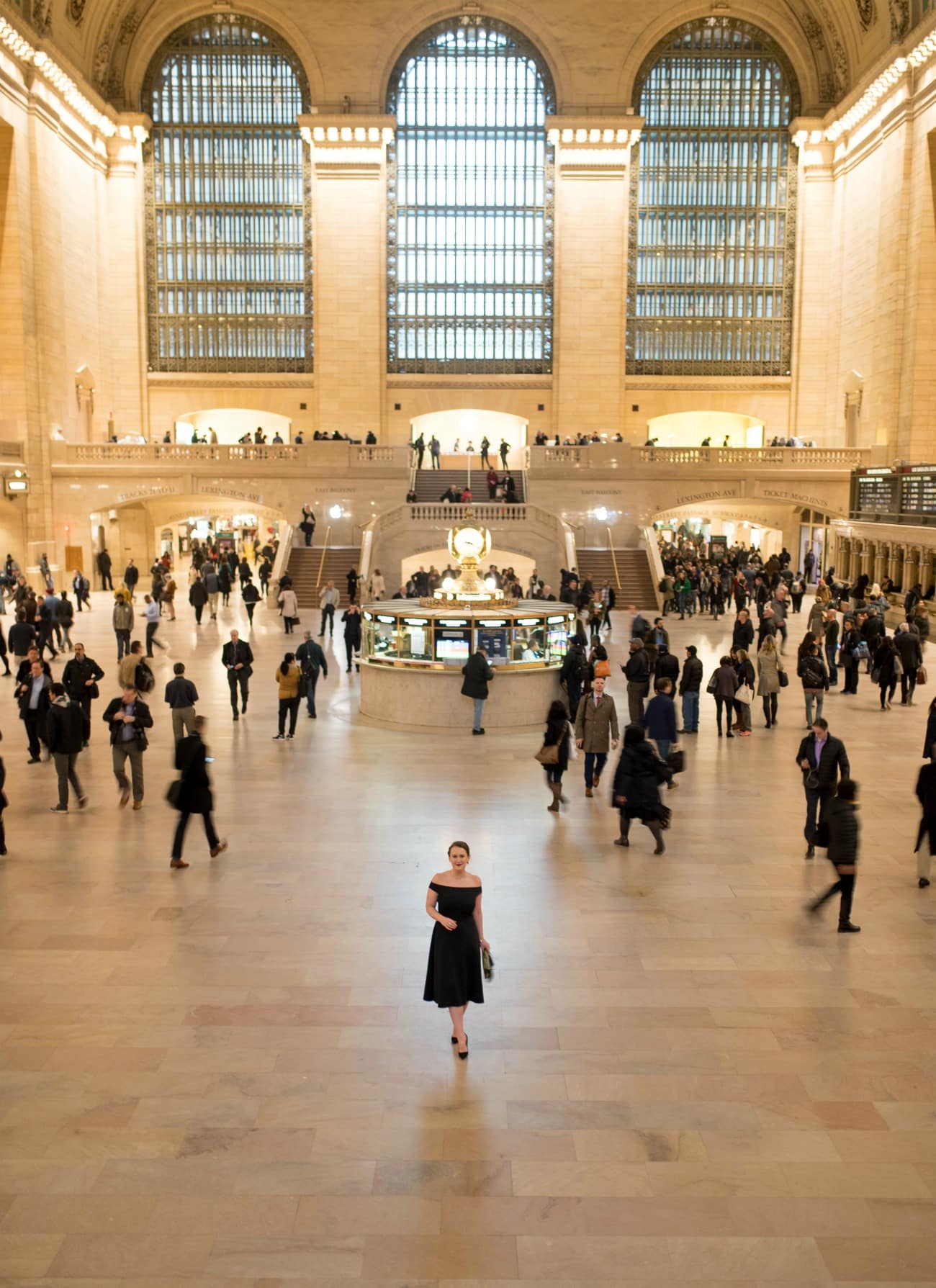 Little Black Dress in Grand Central Station I wit & whimsy