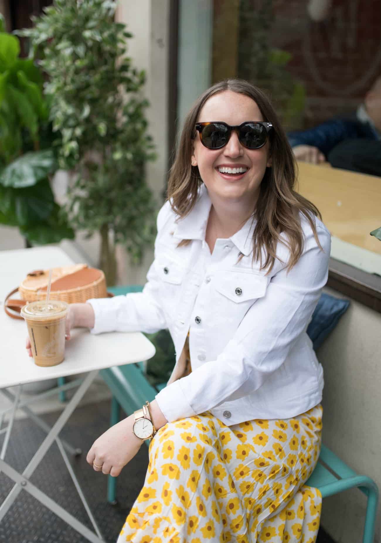 White Denim Jacket I Casual and Affordable Dresses - wit & whimsy