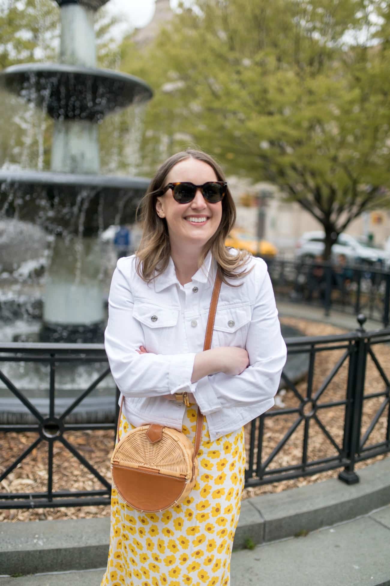 J.Crew White Denim Jacket I wit & whimsy