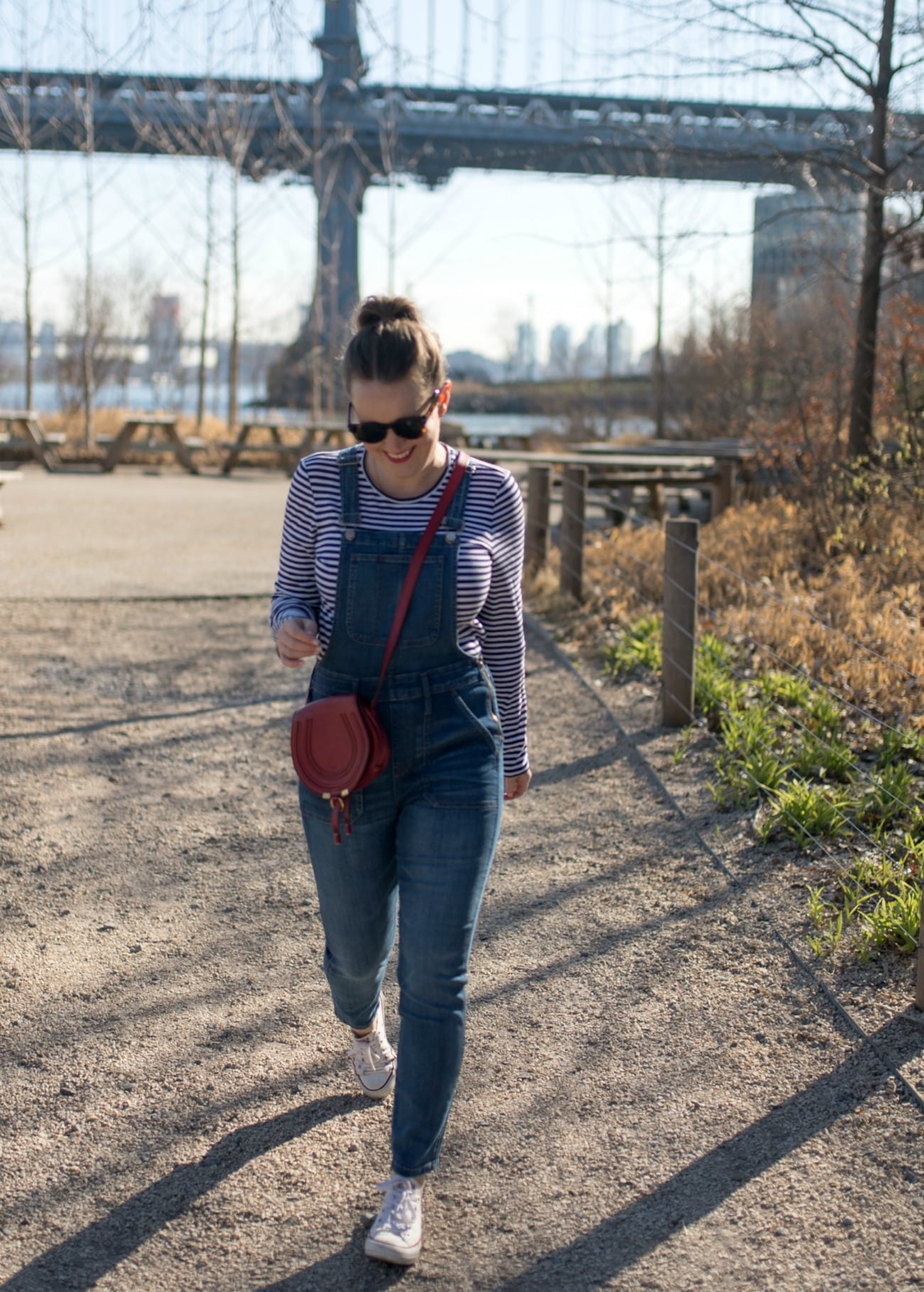 Overalls + Striped Tee I wit & whimsy