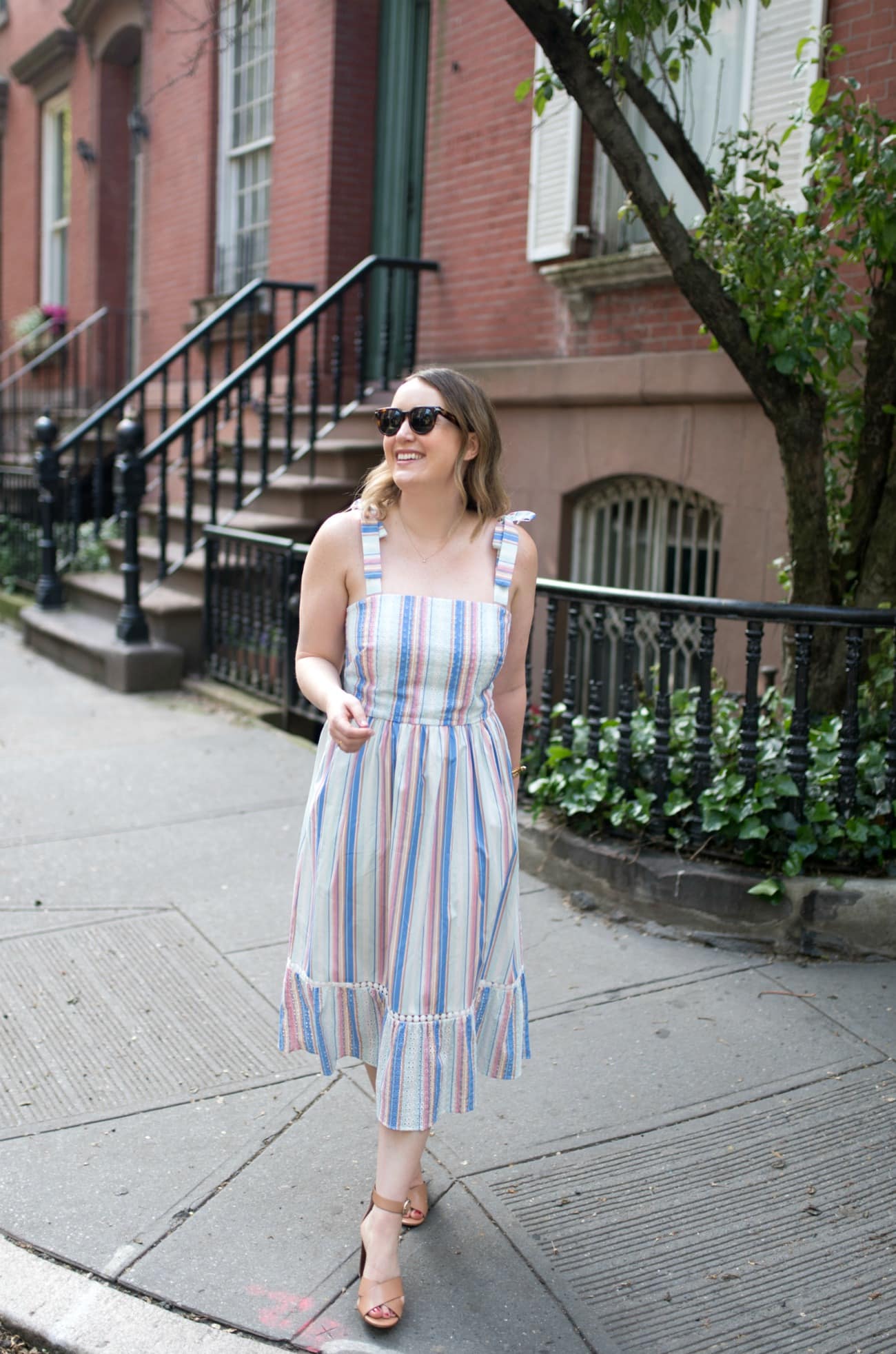 Striped Spring Dress I wit & whimsy