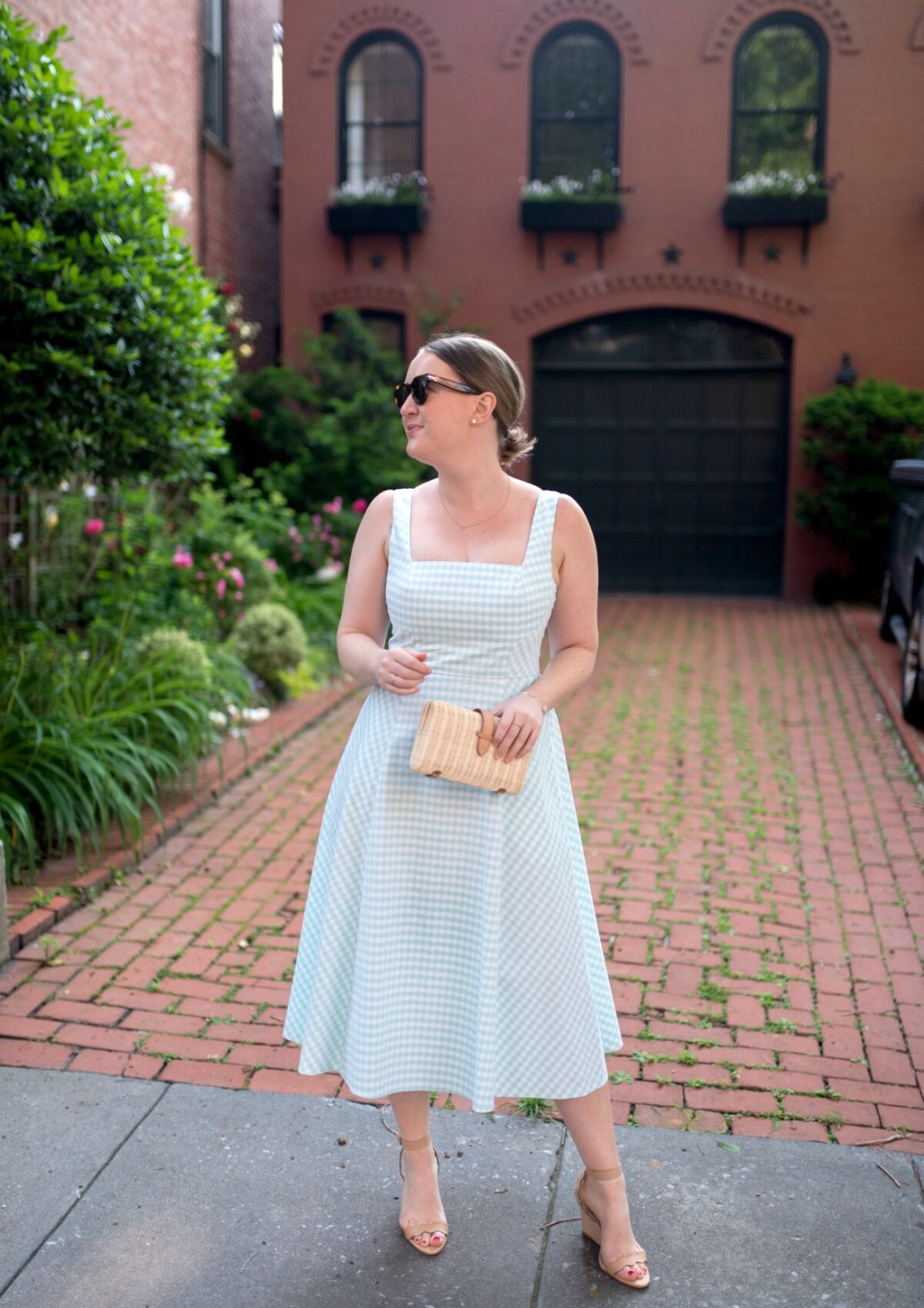 Gingham Summer Dress I wit & whimsy