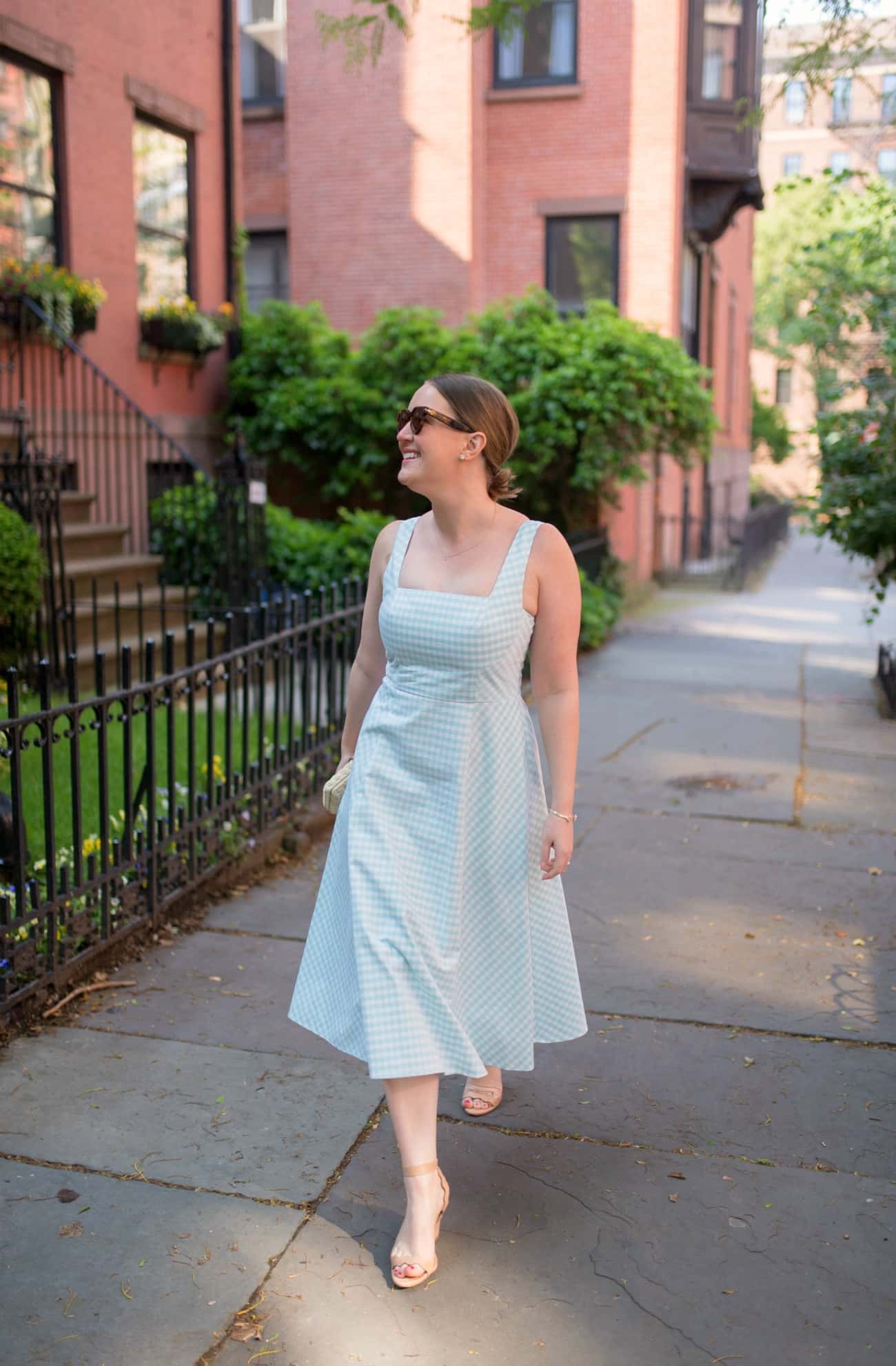 Gingham Summer Dress I wit & whimsy