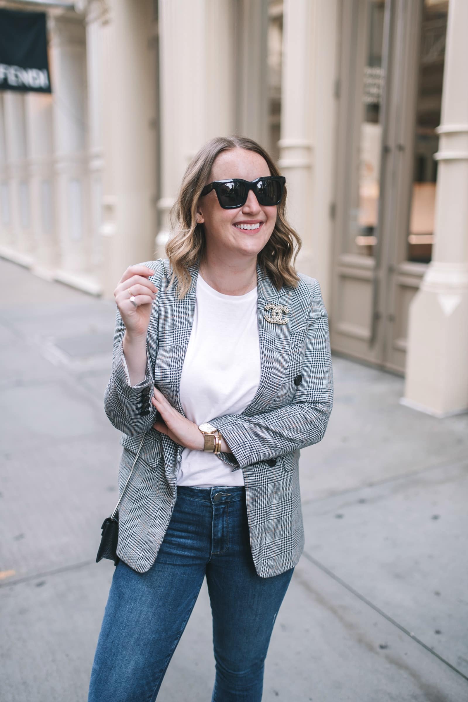 Plaid Blazer + Tee Plaid Blazer + Tee I wit & whimsy