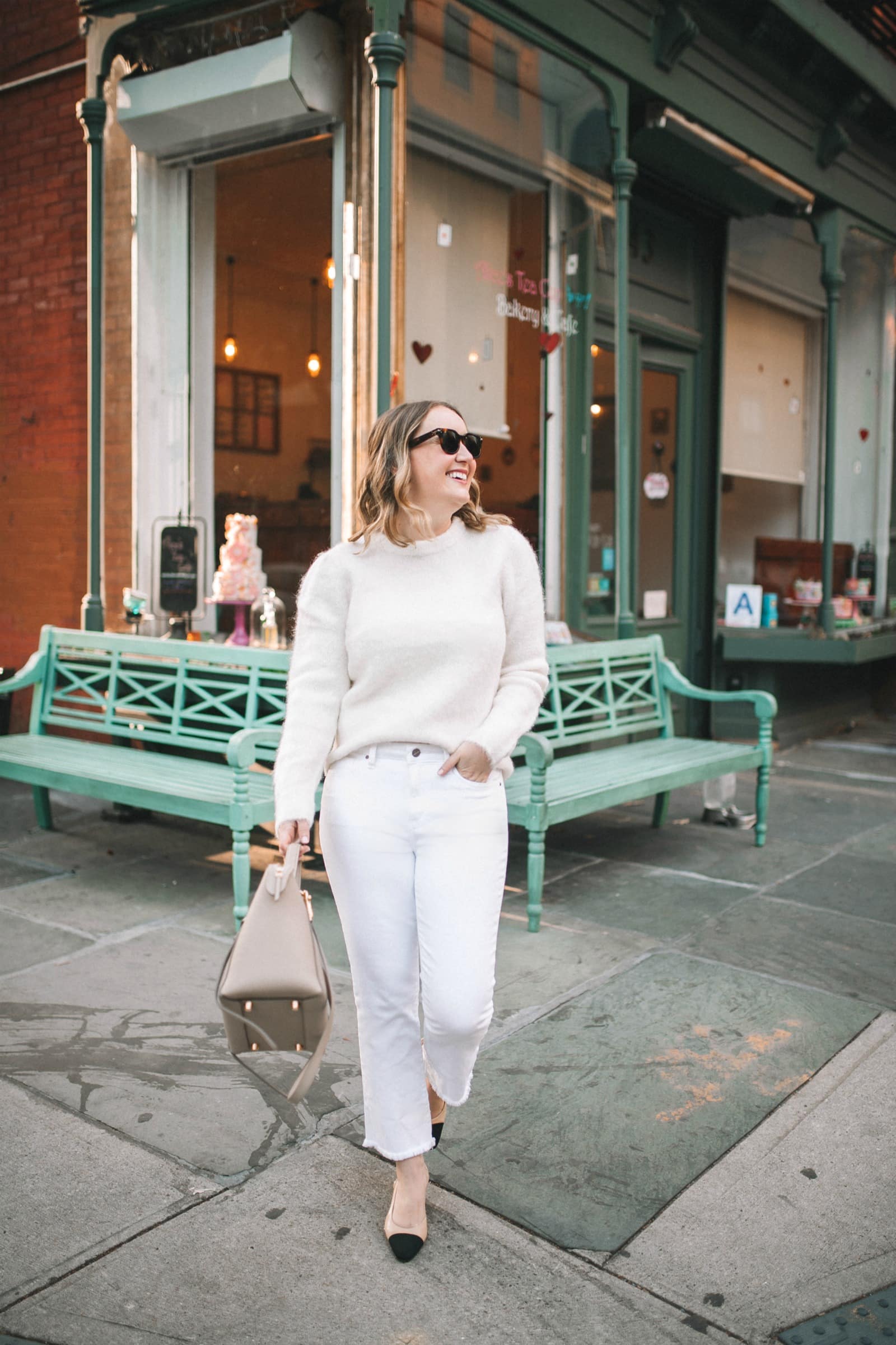 All White Fall Outfit I wit & whimsy