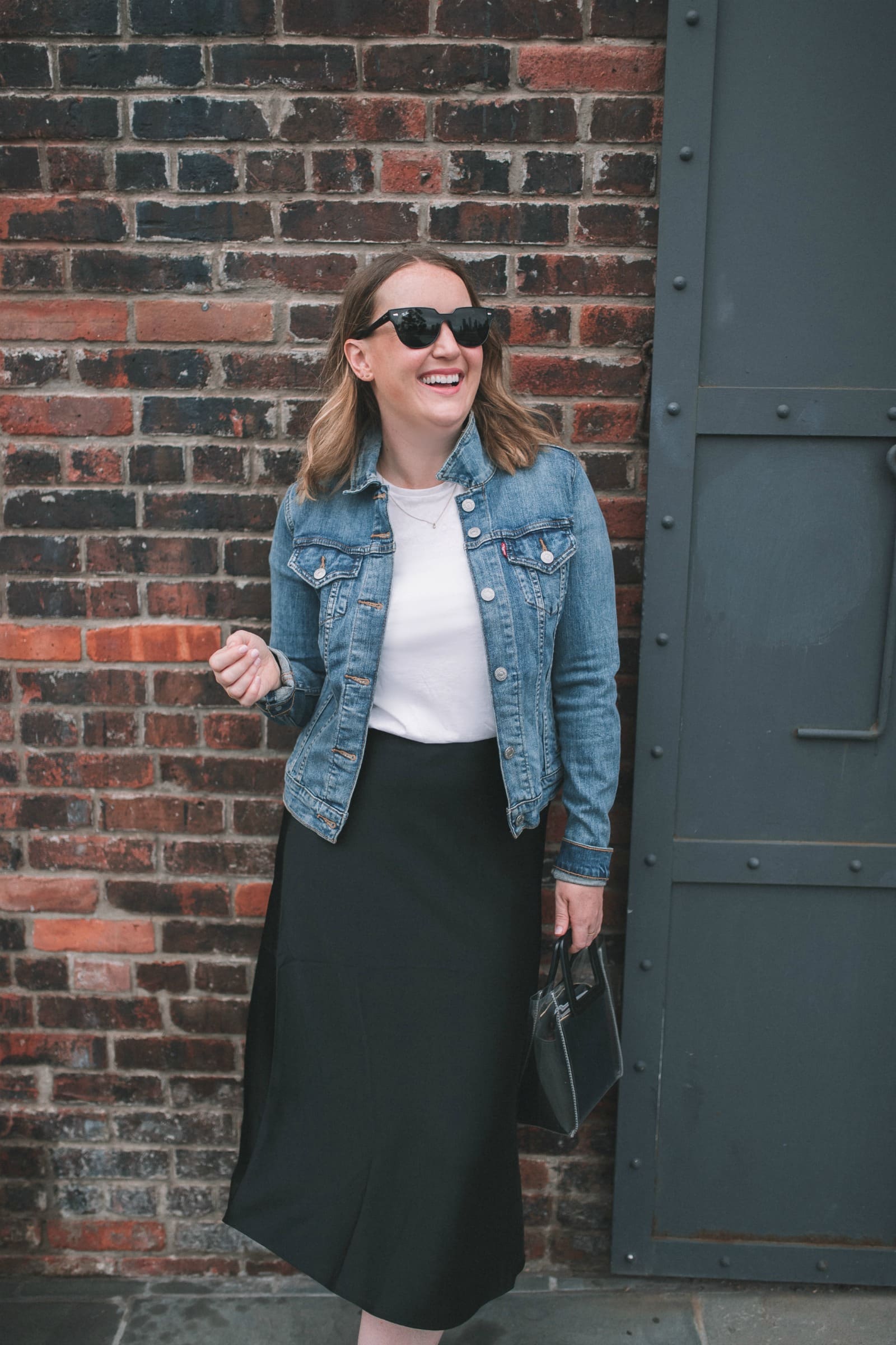 Silk Midi Skirt outfit idea