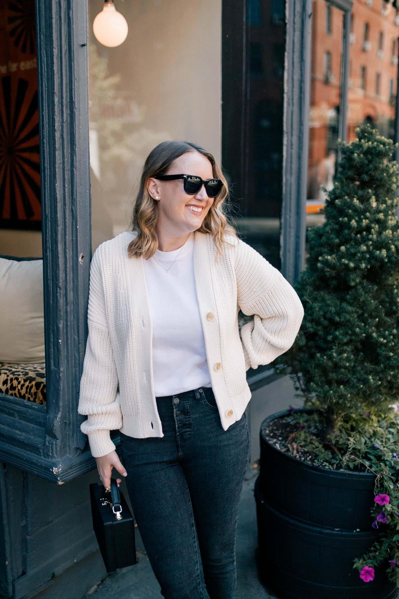 Everlane Texture Knit Cardigan 2 Ways I wit & whimsy
