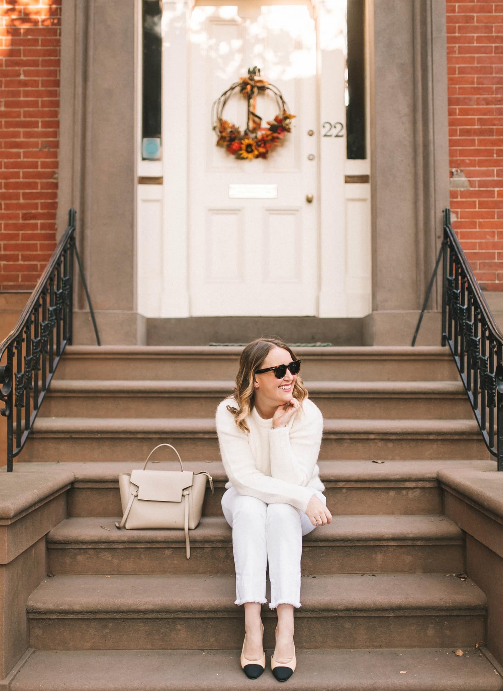 All White Fall Outfit I wit & whimsy