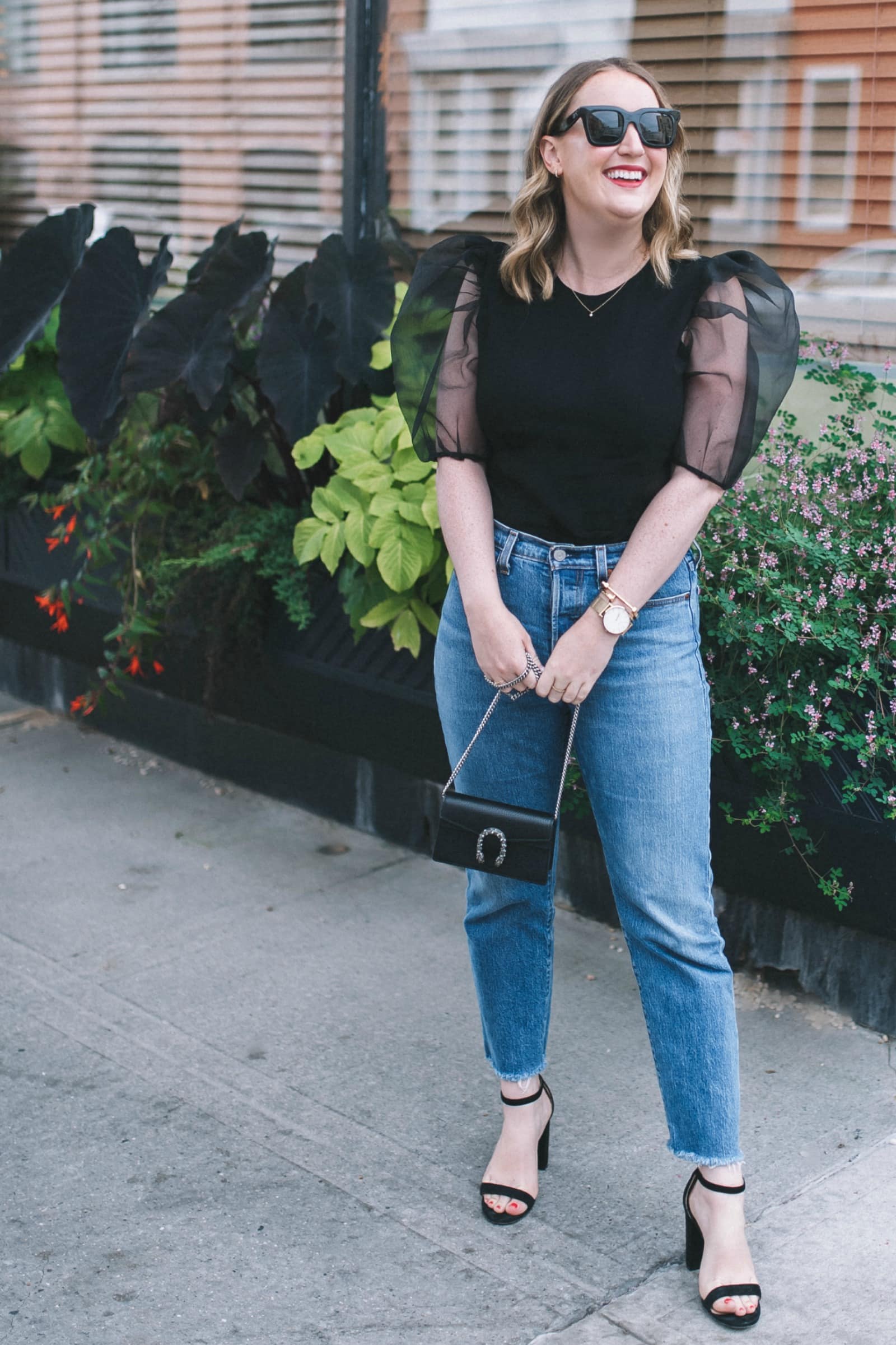 Puff Sleeve Organza top I wit & whimsy