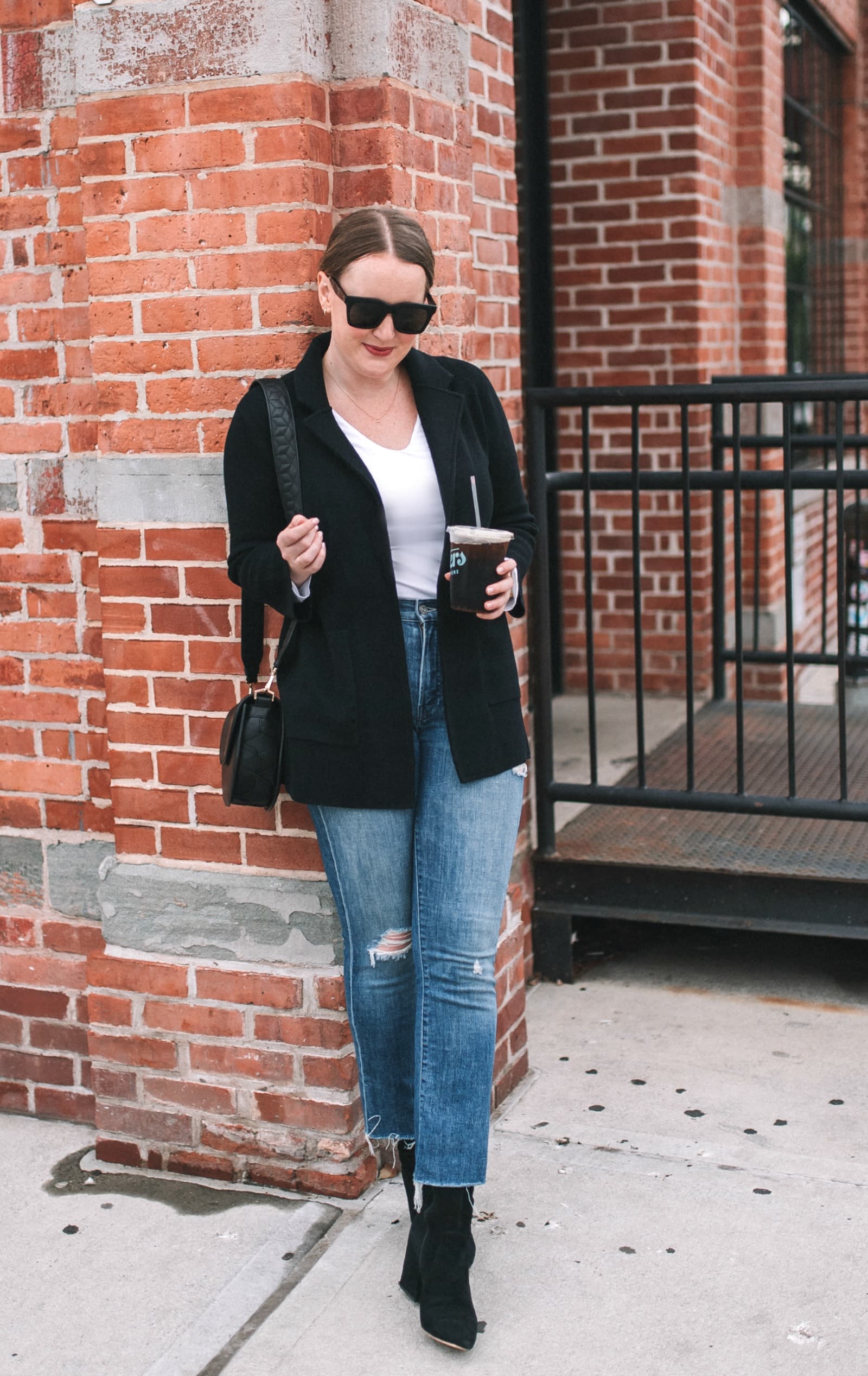 Sweater Blazer + Isla Booties I wit & whimsy