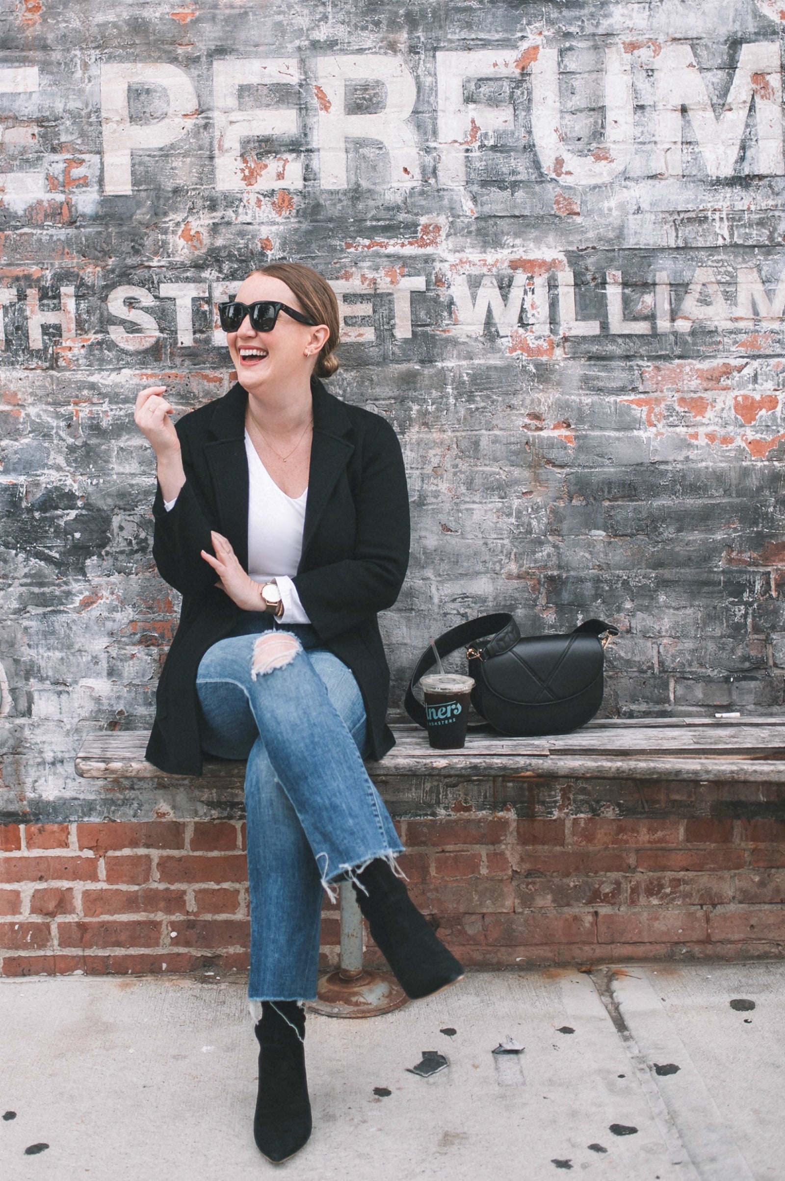 Sweater Blazer + Isla Booties I wit & whimsy