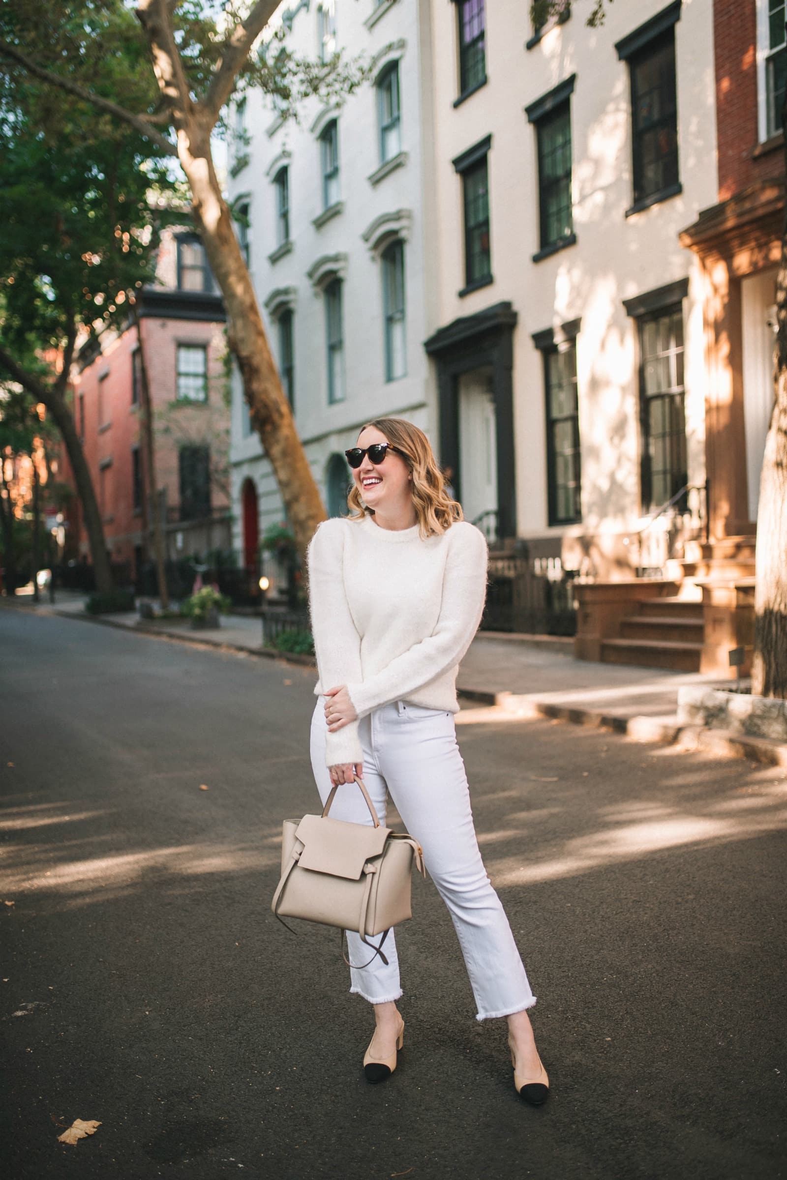 All White Fall Outfit I wit & whimsy