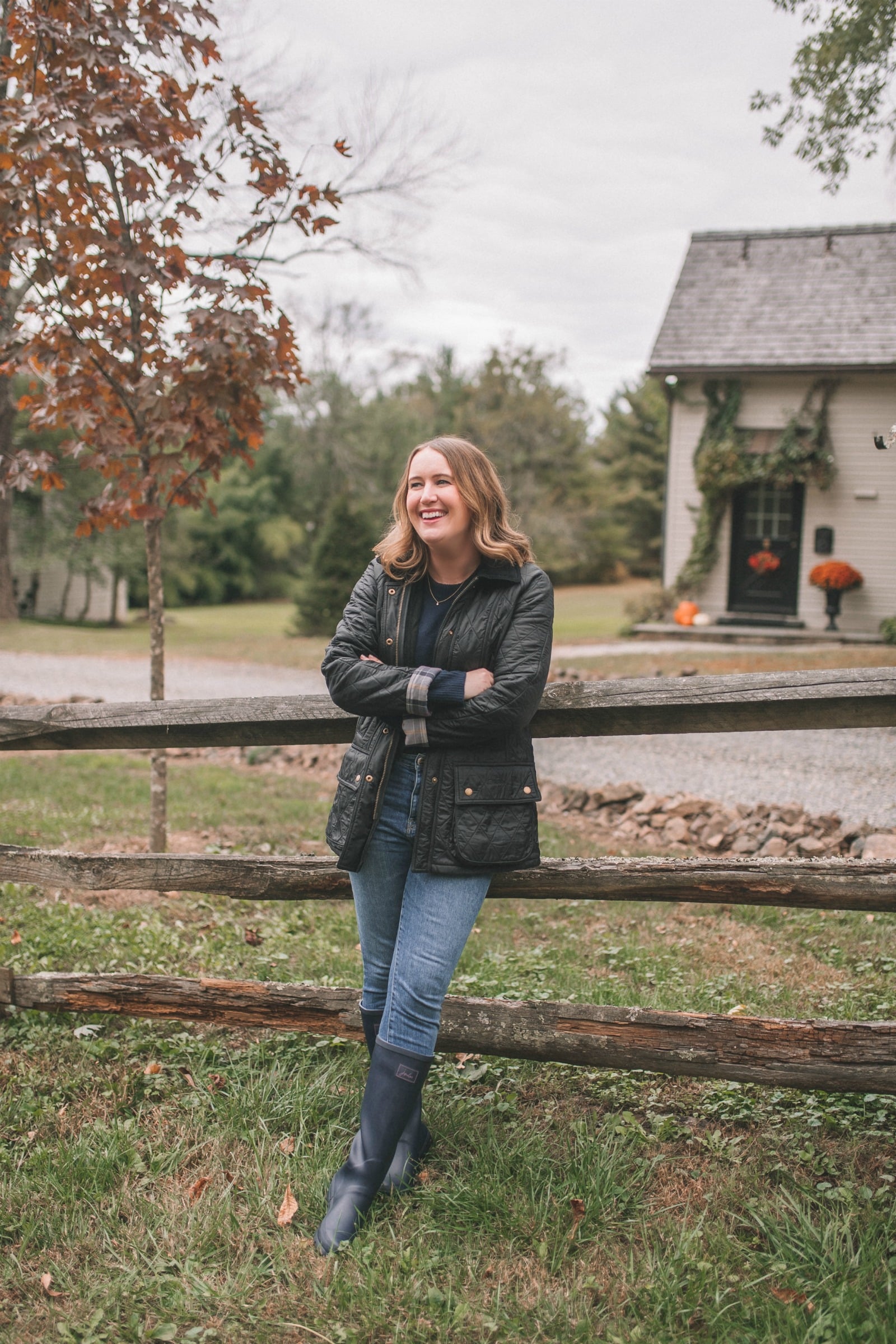 Best Fall Boots for Women Barbour Beadnell Jacket I wit & whimsy