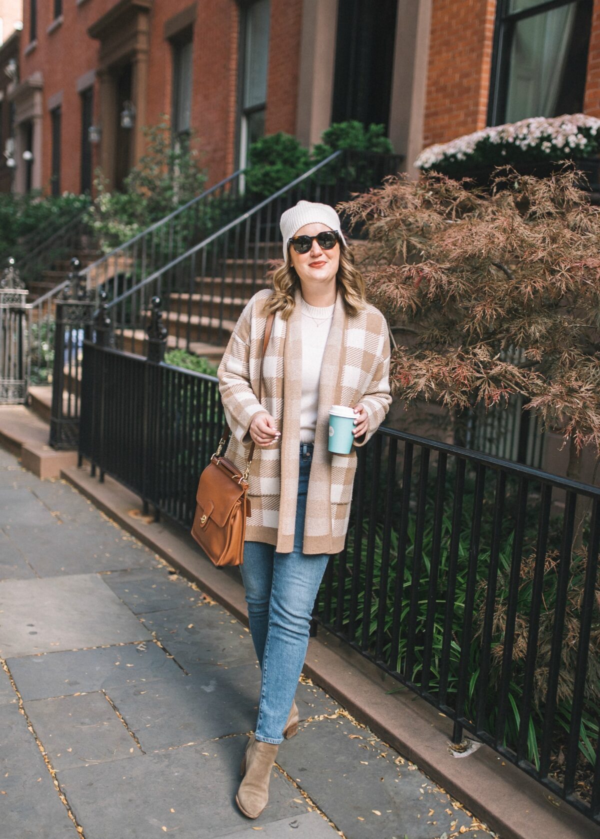 Madewell Buffalo Check Sweater Coat I wit & whimsy