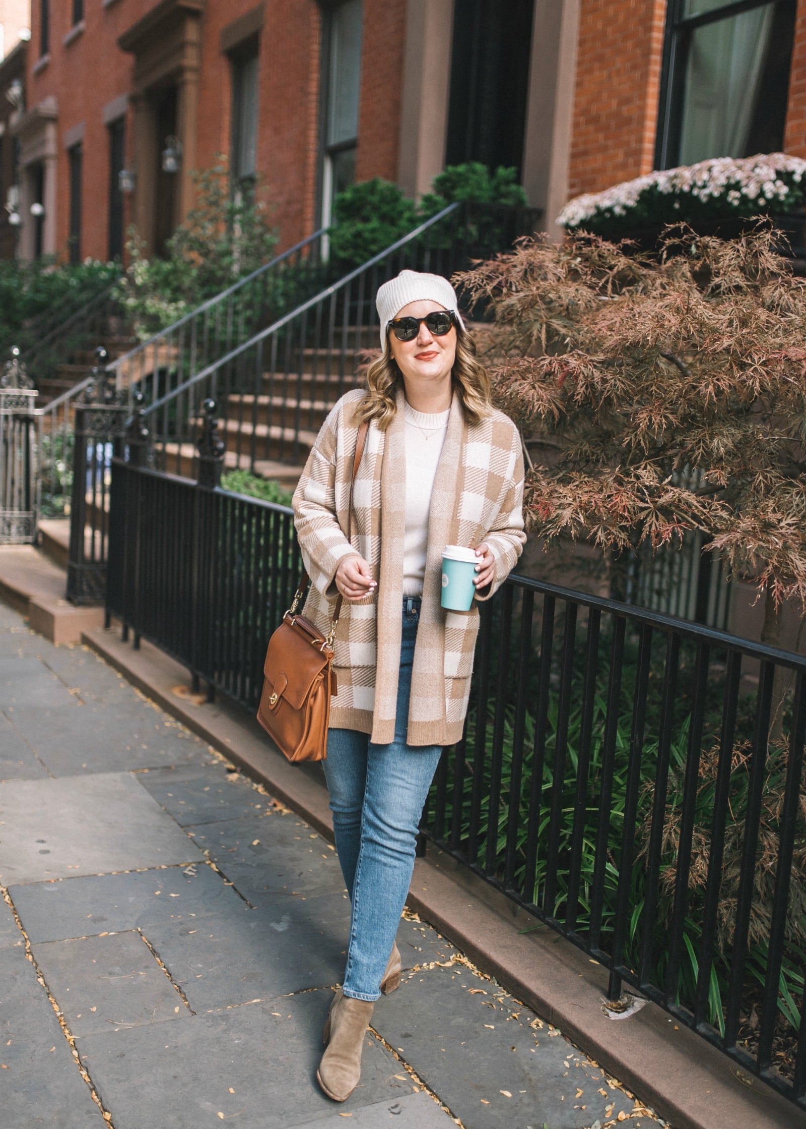 Madewell Buffalo Check Sweater Coat I wit & whimsy
