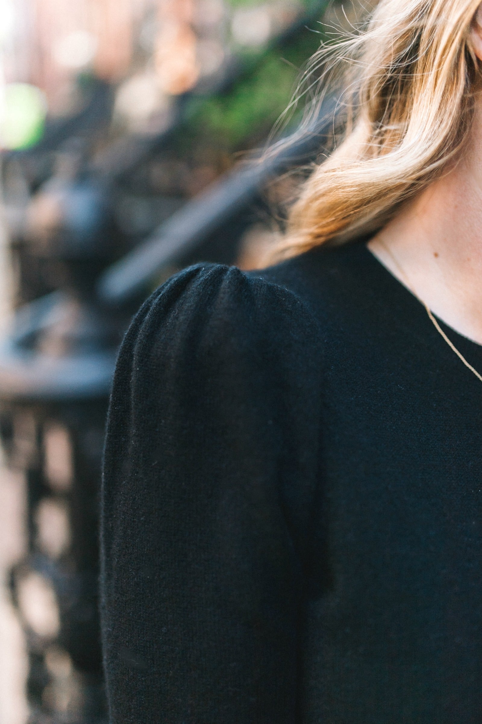 Puff Sleeve Cashmere Sweater I wit & whimsy