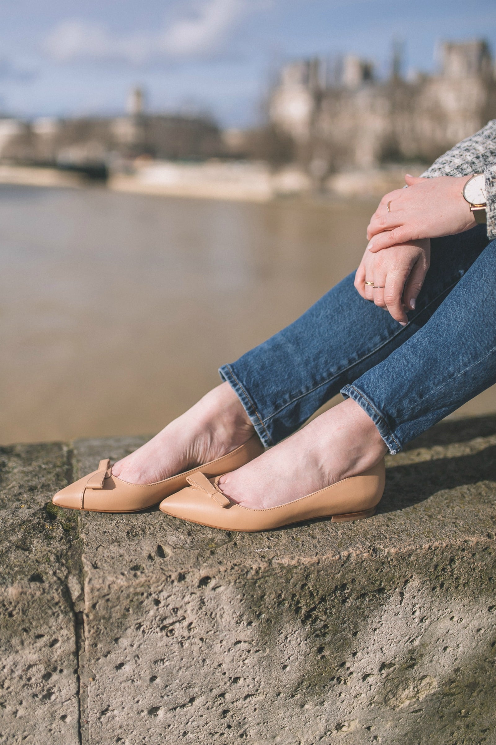 Sarah Flint Natalie Bow Flat Sarah Flint Natalie Bow Flat in Nude I wit & whimsy