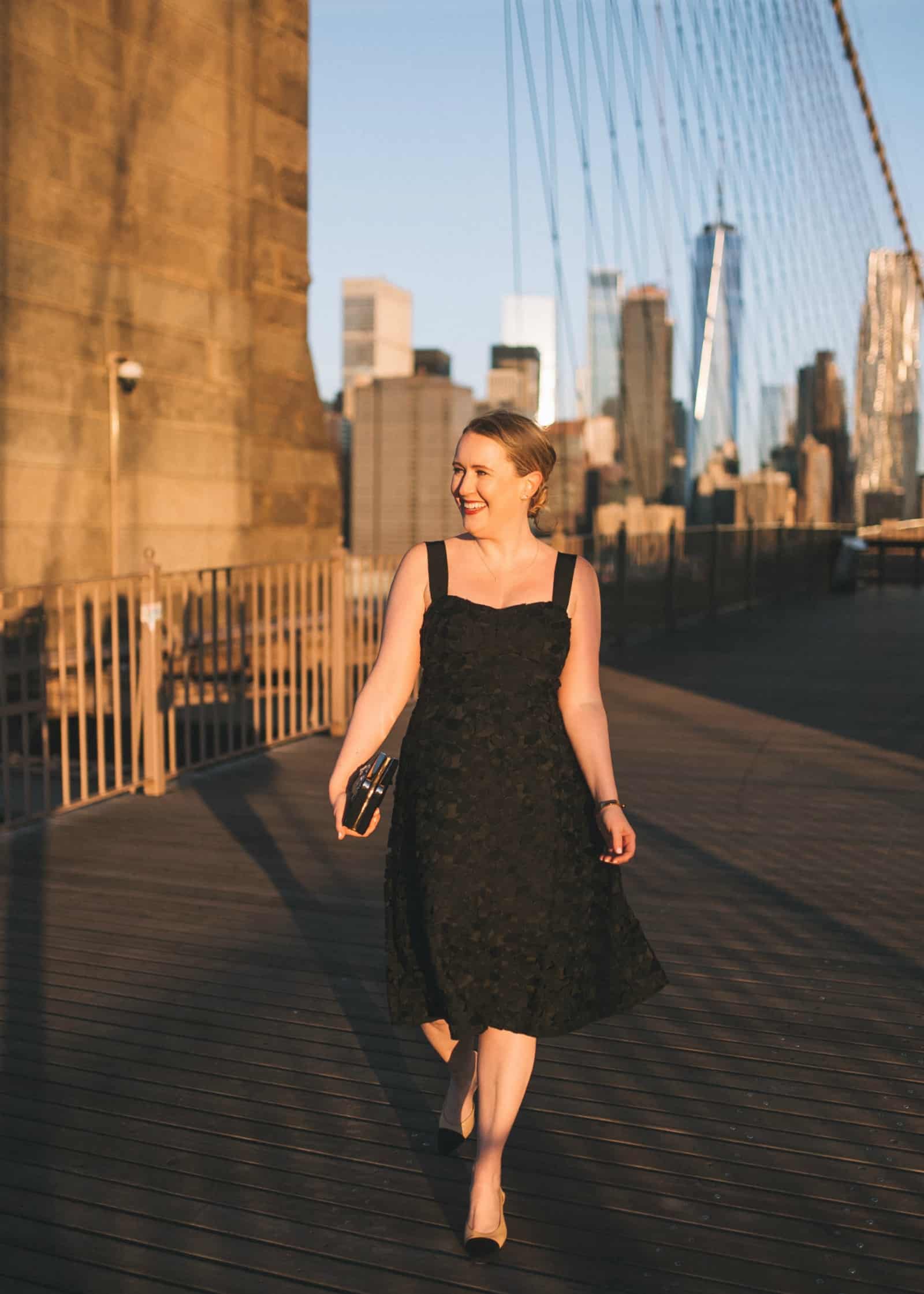 Little Black Lace Midi Dress I wit & whimsy