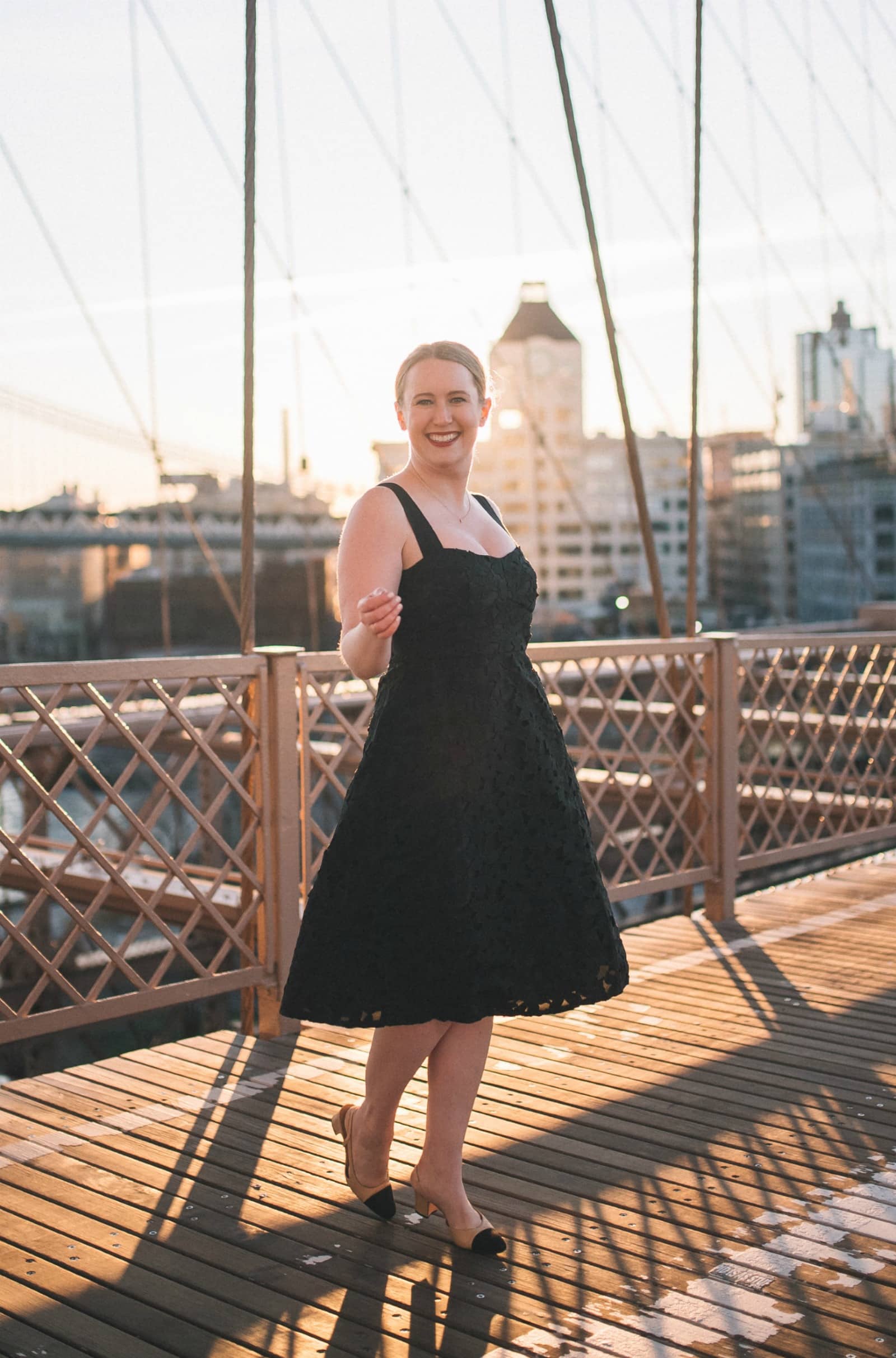 Little Black Lace Midi Dress I wit & whimsy