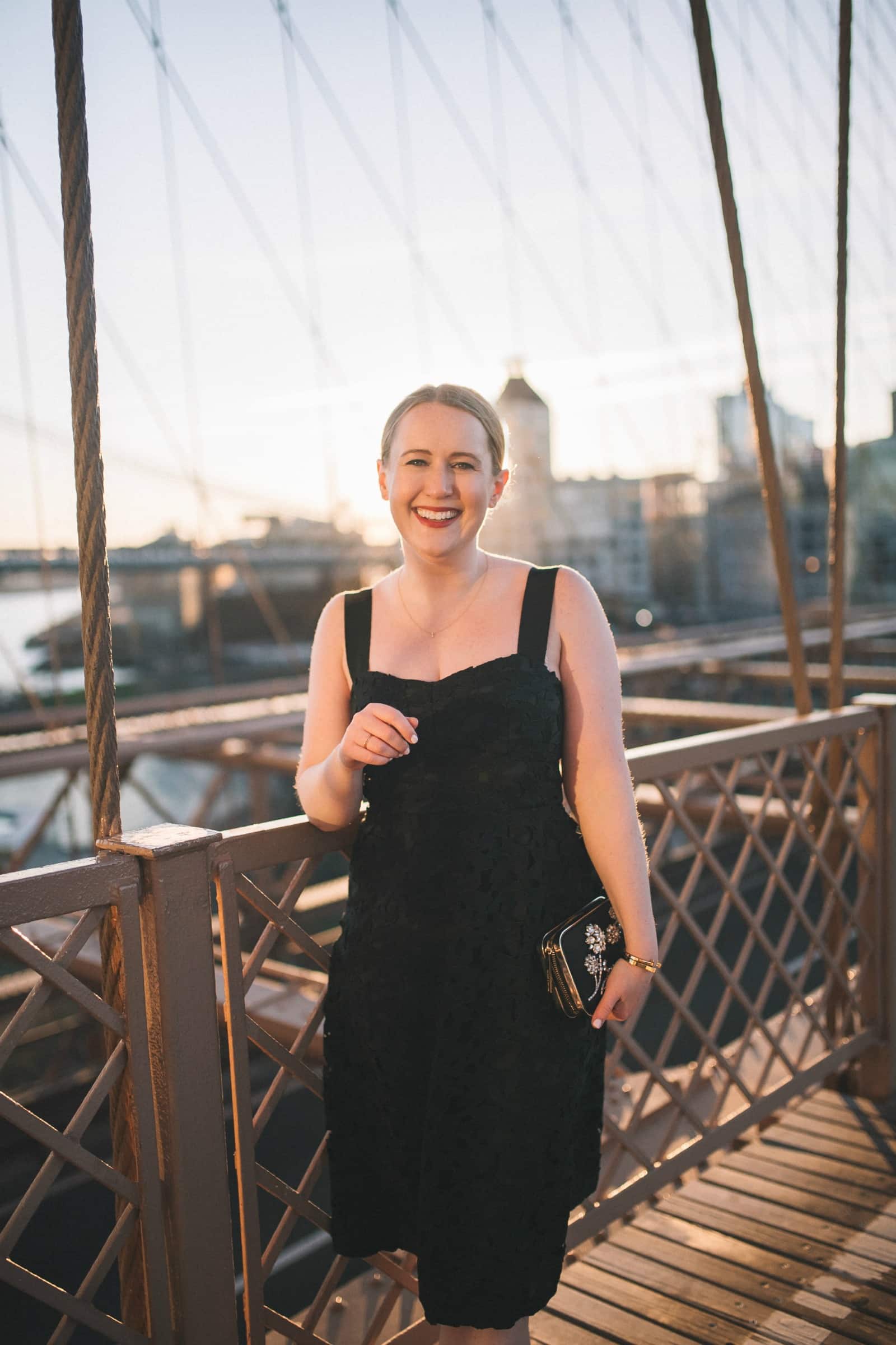 Little Black Lace Midi Dress I wit & whimsy