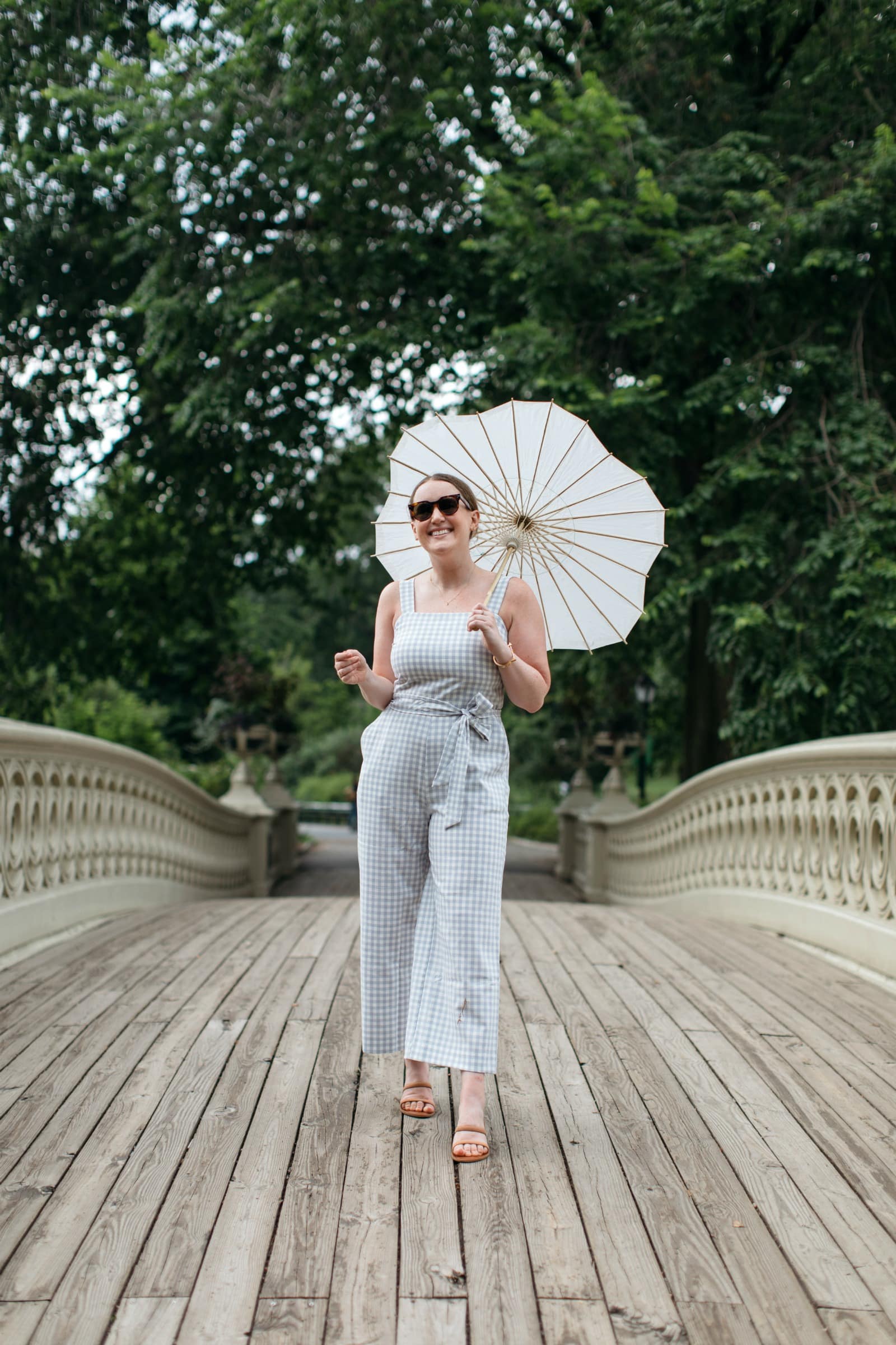 Summer Gingham Jumpsuit I wit & whimsy