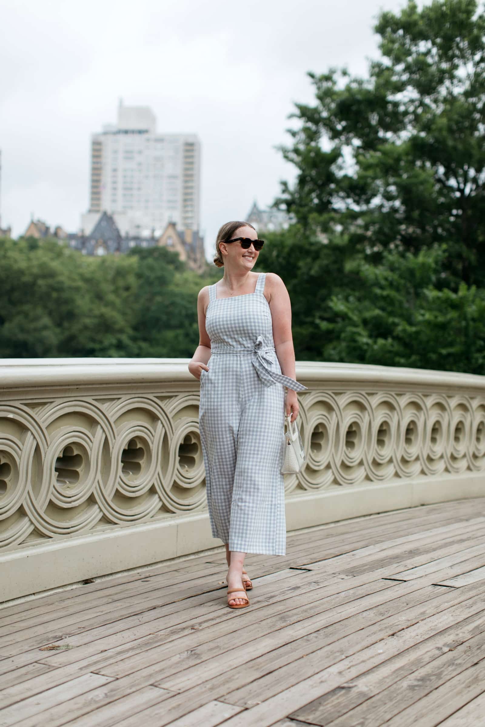 Summer Gingham Jumpsuit I wit & whimsy