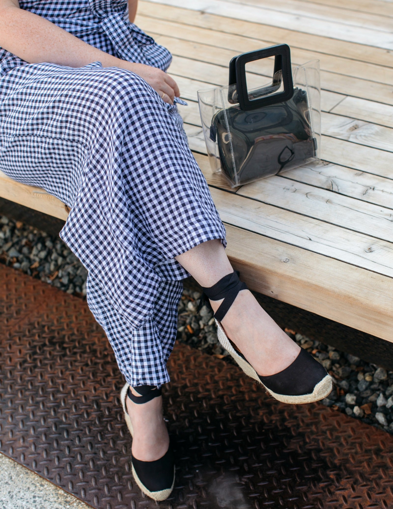 J.Crew Gingham Jumpsuit I wit & whimsy