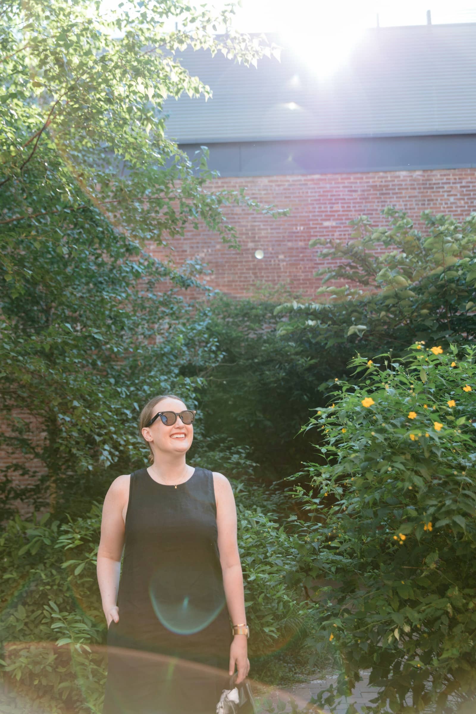 Meghan Donovan in a Linen JCrew Shift Dress I wit & whimsy