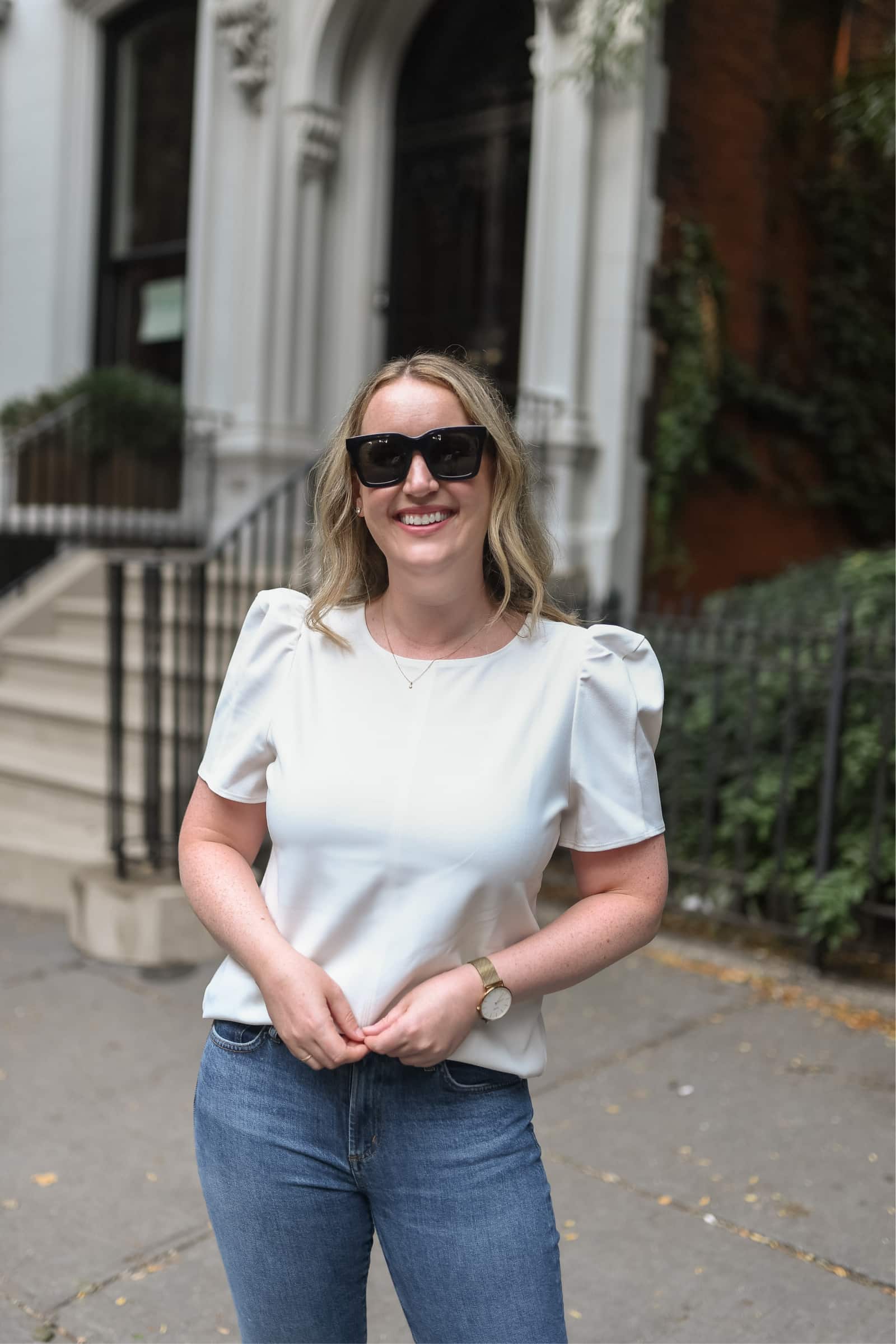 Ann Taylor Puff Sleeve Top I wit & whimsy