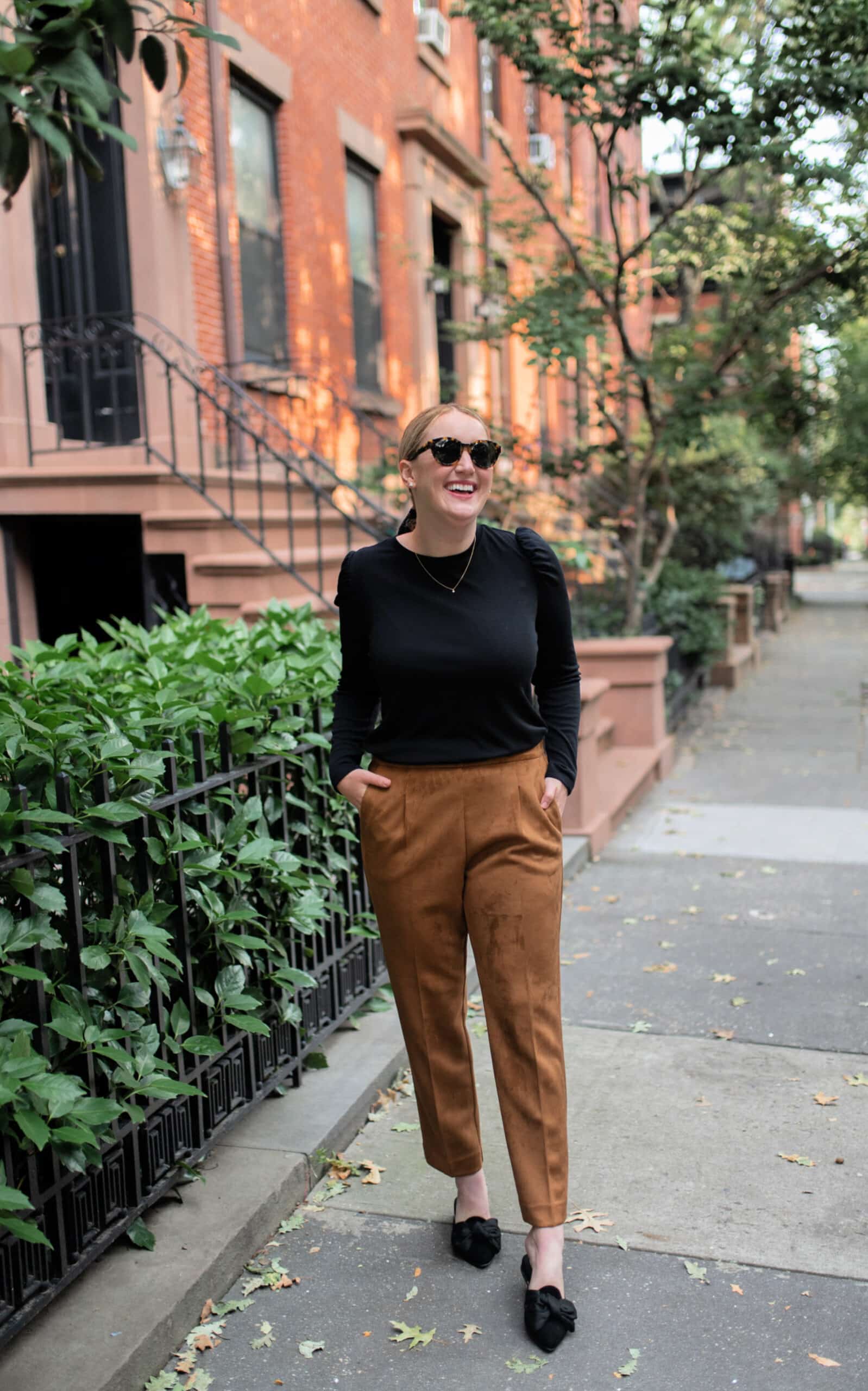 Ann Taylor Suede Pants I wit & whimsy | Stay Home Fall Bucket List